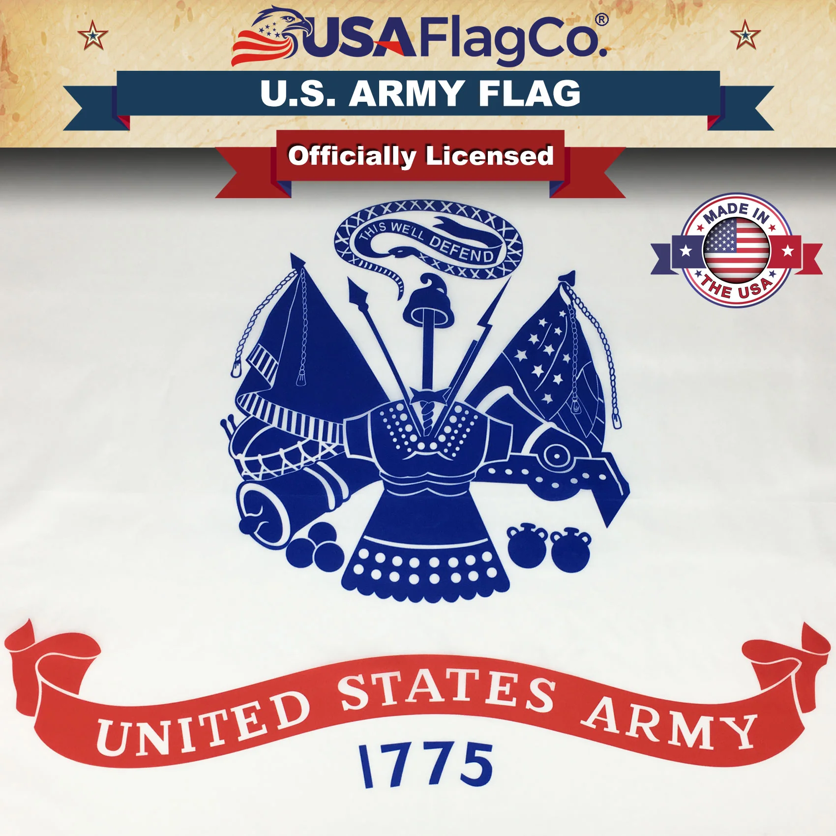 Official US Army Flag Made in USA