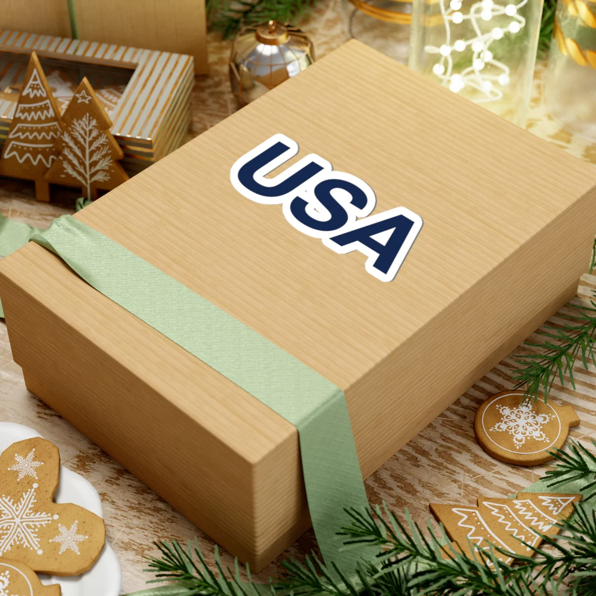 Old Glory Blue USA Sticker - Image 22