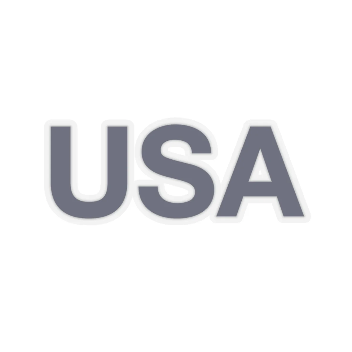 Old Glory Blue USA Sticker - Image 4
