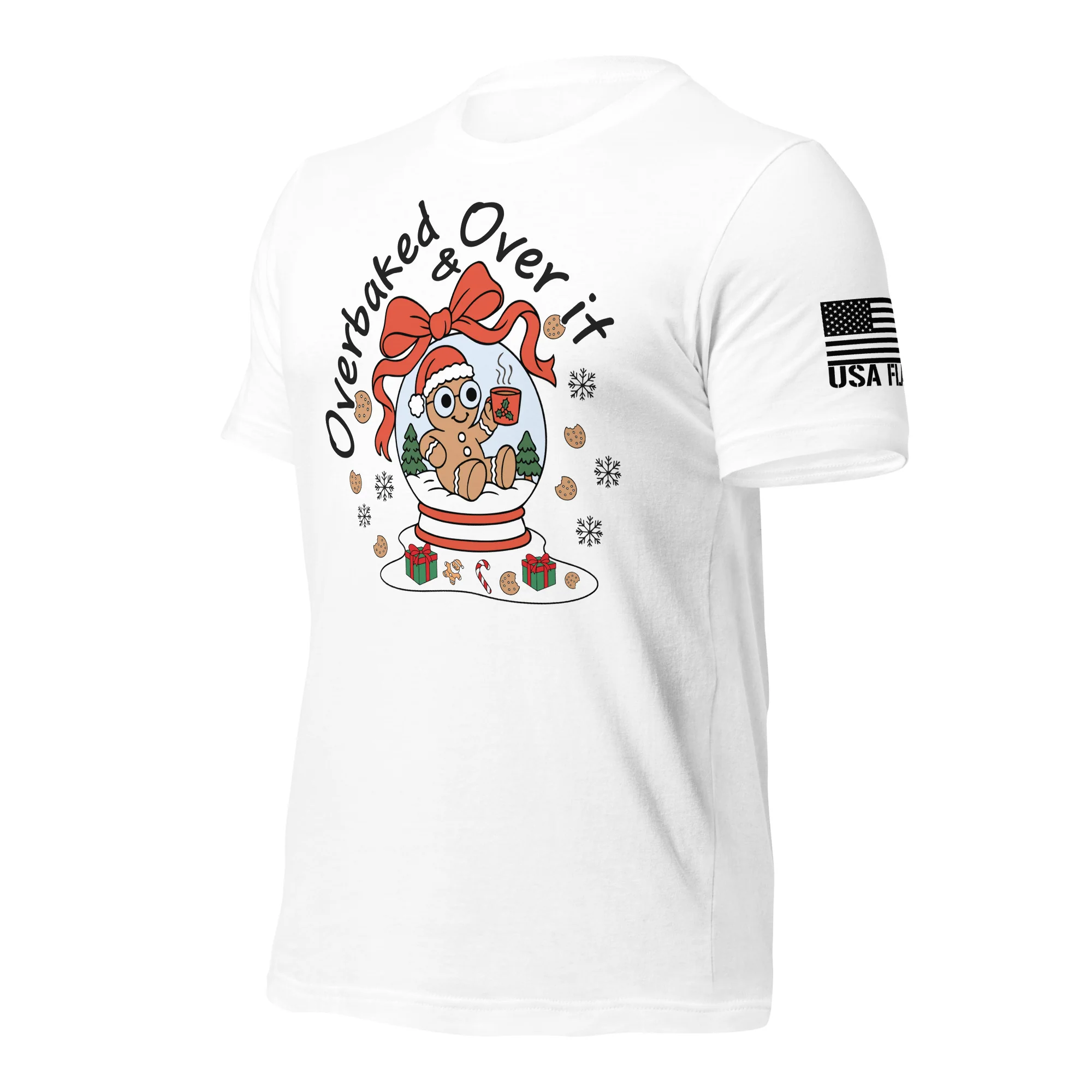 Overbaked & Over It | Unisex Christmas T-Shirts | DTF Printing - Image 3