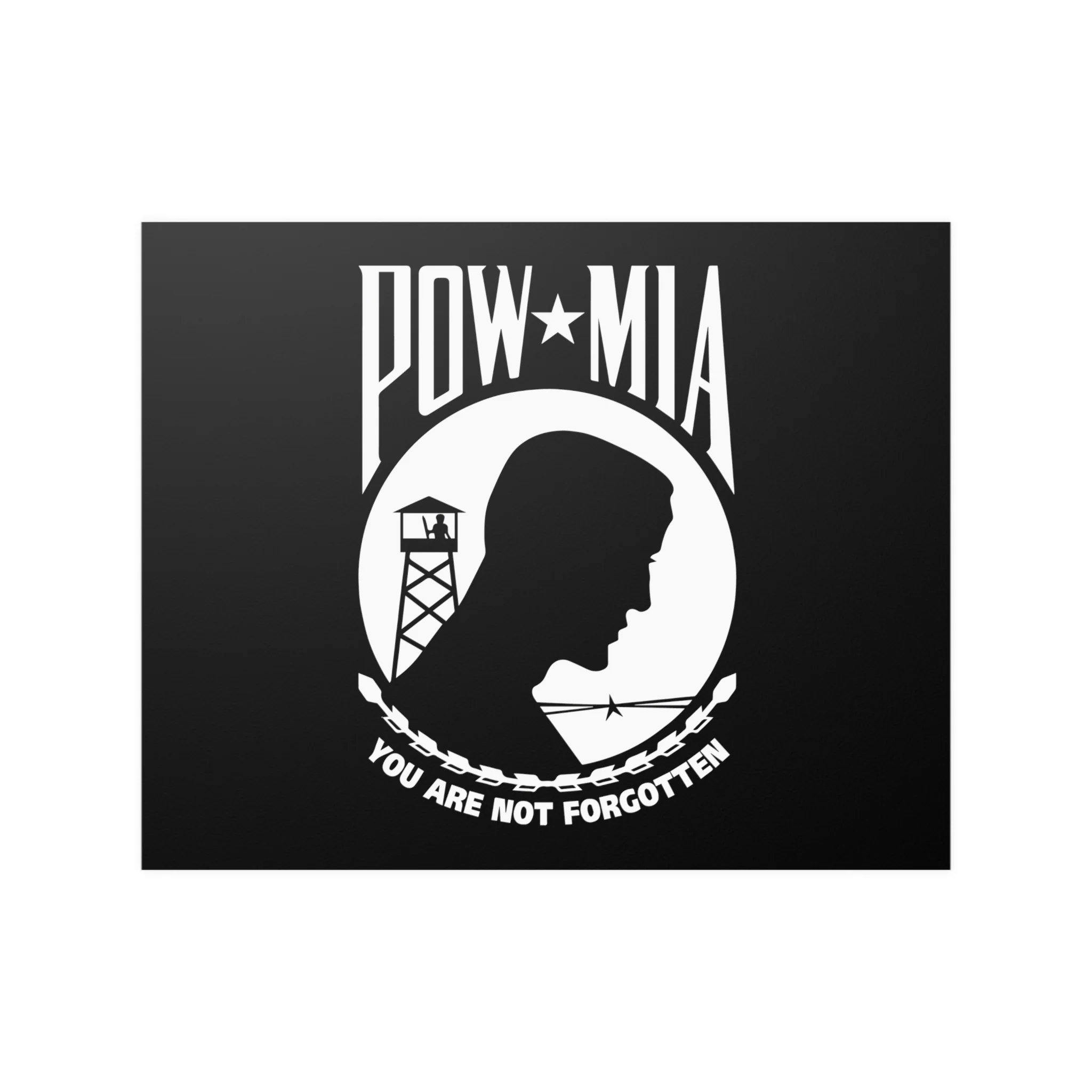 POW-MIA Flag Poster "You Are Not Forgotten" - Image 4