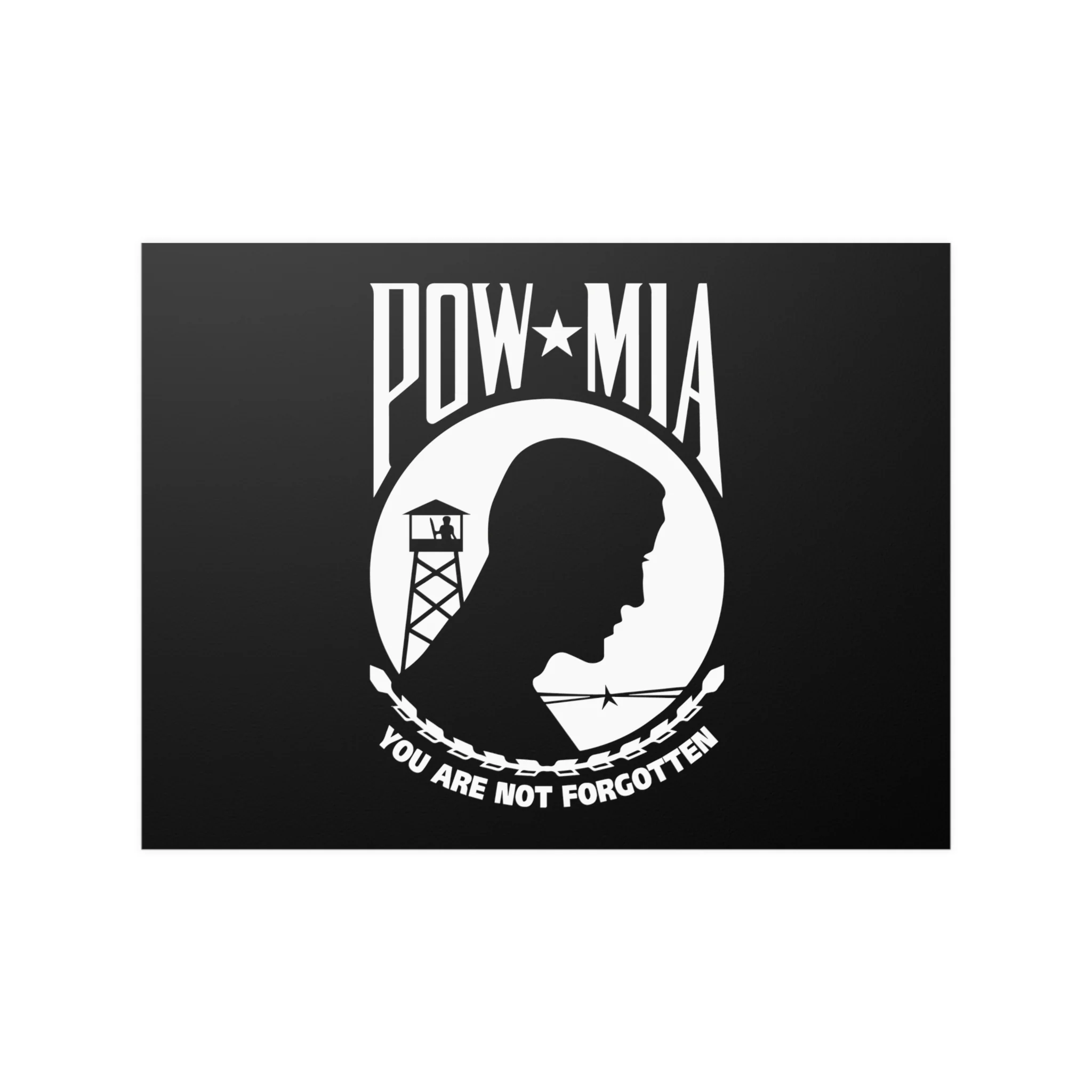 POW-MIA Flag Poster "You Are Not Forgotten" - Image 5