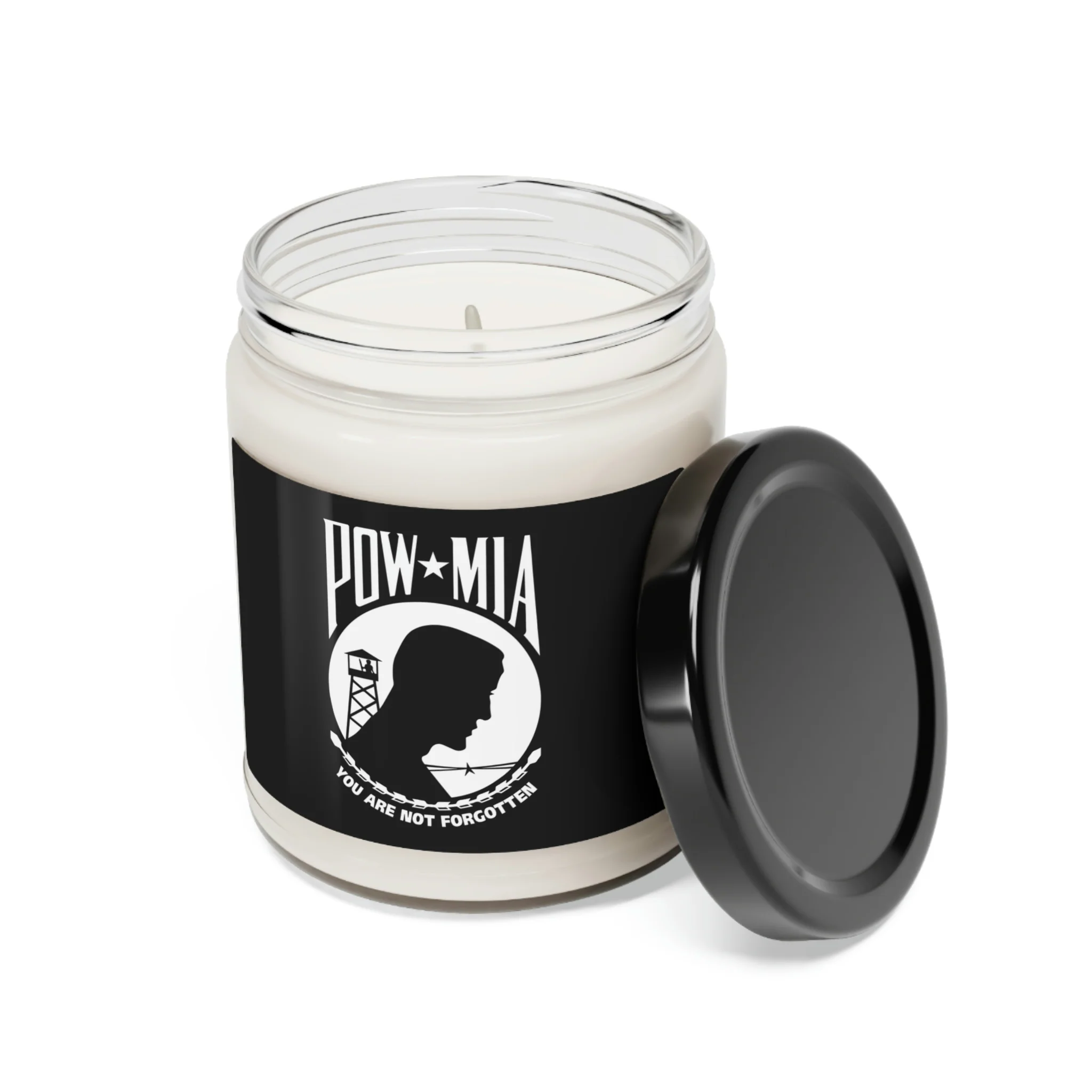 POW-MIA Flag Scented Soy Candle, 9oz - Image 12