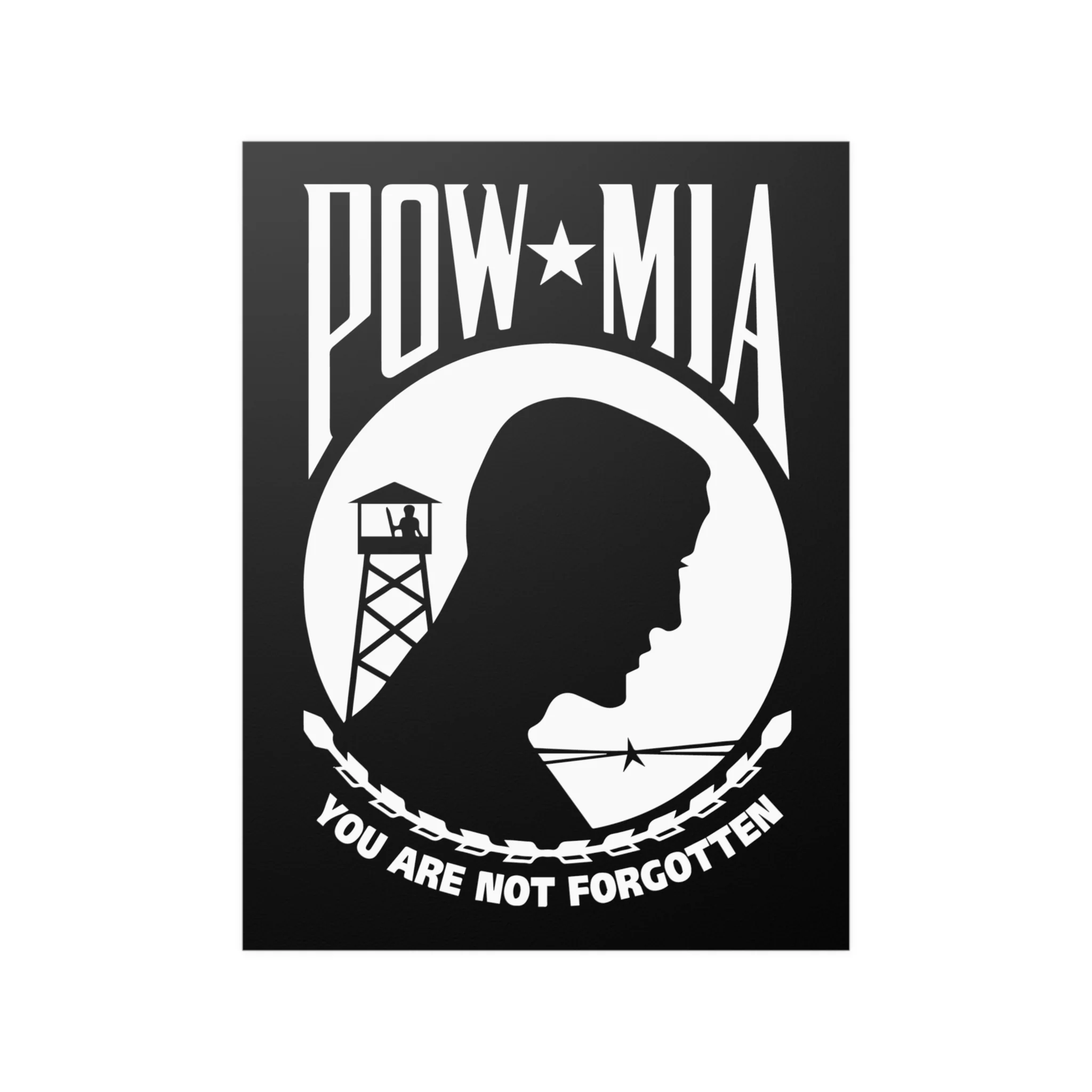 POW-MIA Poster "You Are Not Forgotten" - Image 4