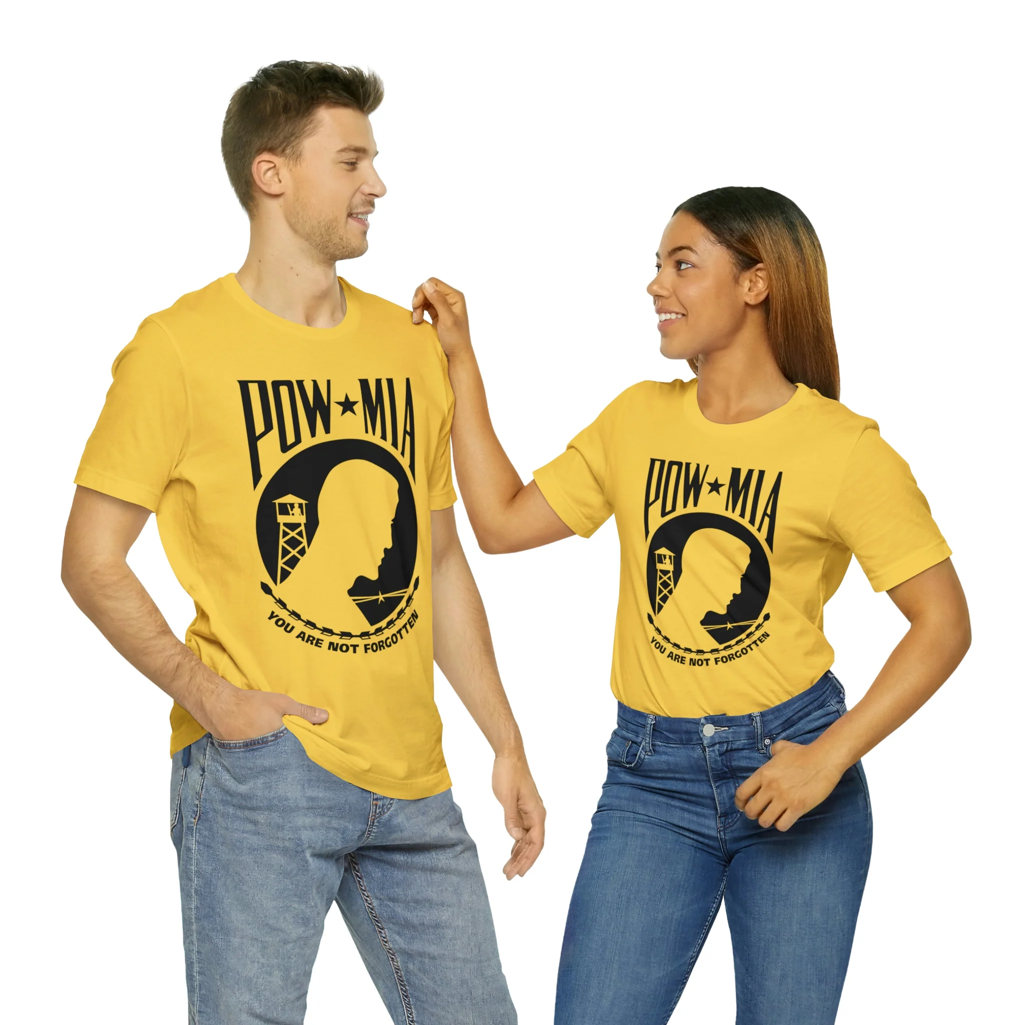 POW-MIA T Shirt: Bella + Canvas 3001 - Image 19