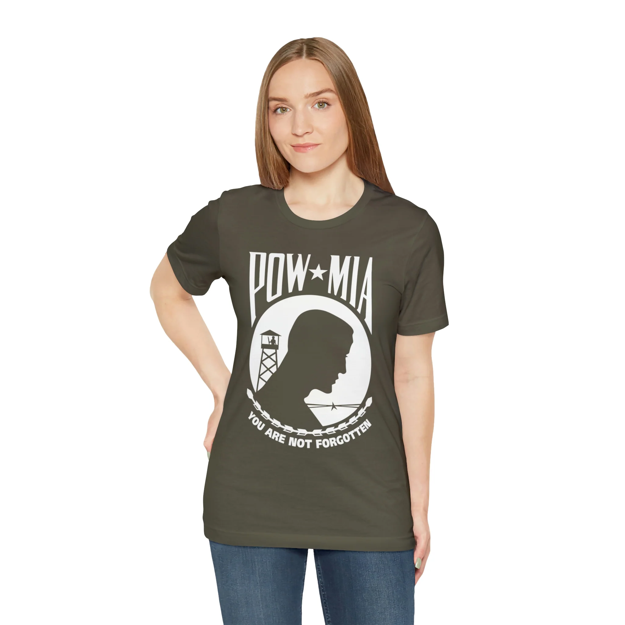 POW-MIA T Shirt: Bella + Canvas 3001 - Image 22