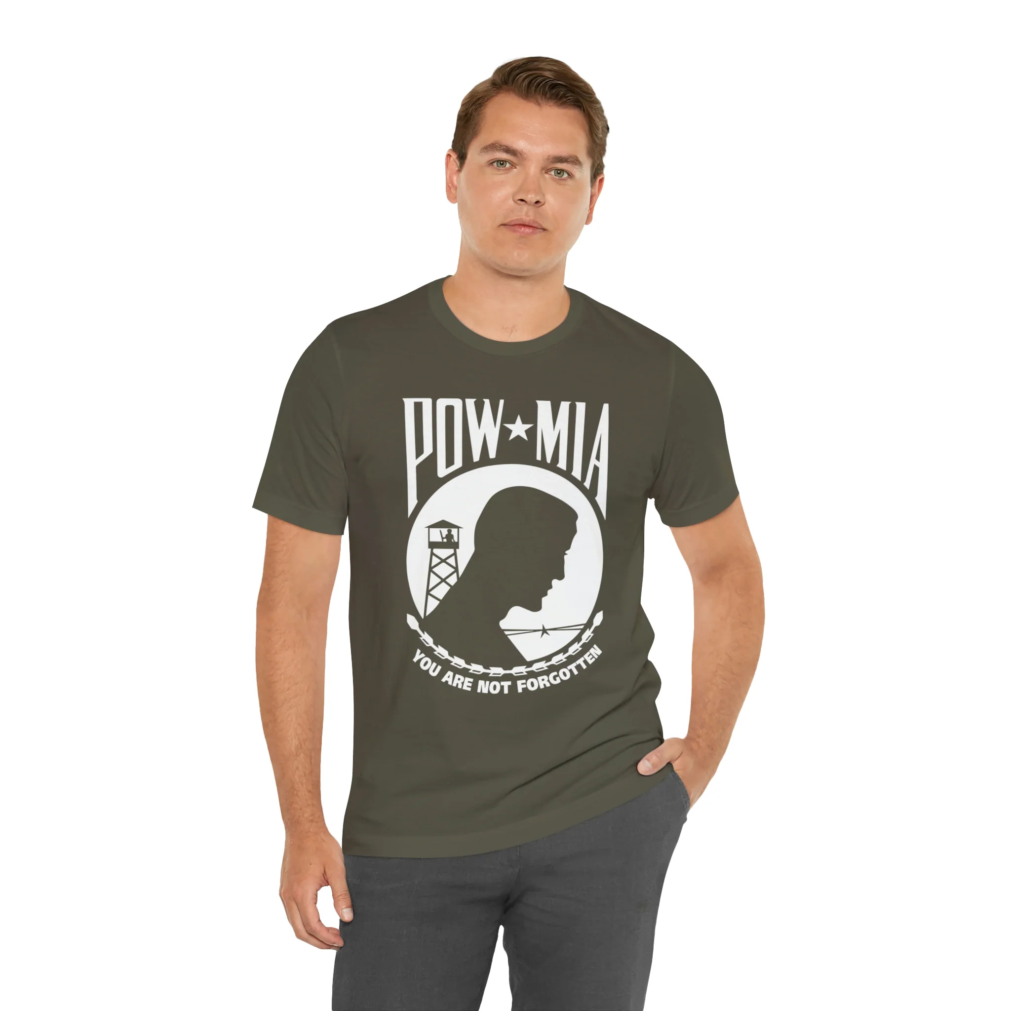 POW-MIA T Shirt: Bella + Canvas 3001 - Image 23