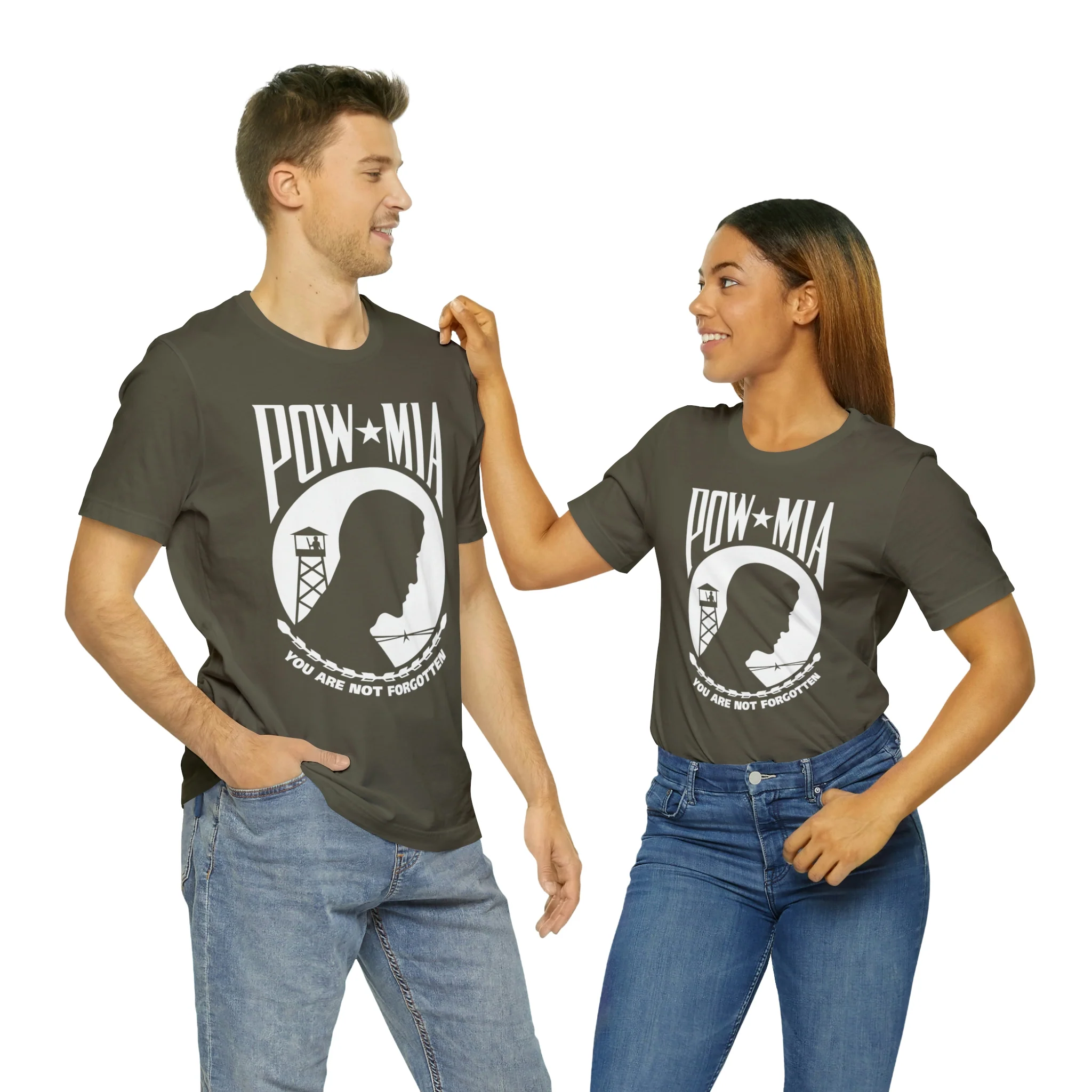 POW-MIA T Shirt: Bella + Canvas 3001 - Image 25