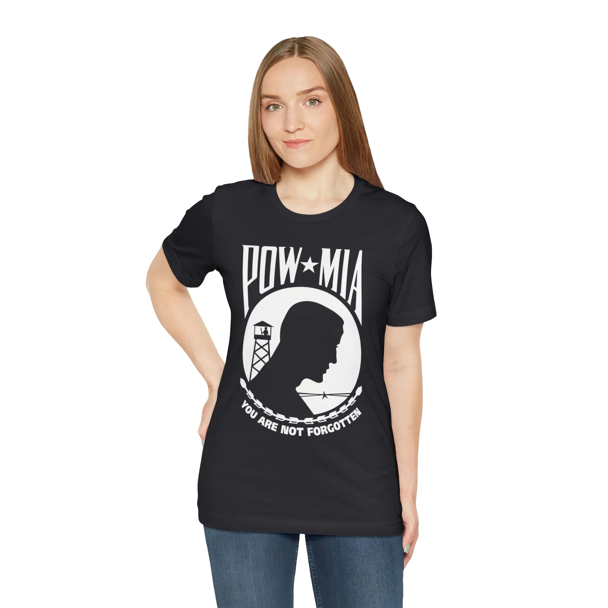 POW-MIA T Shirt: Bella + Canvas 3001 - Image 28