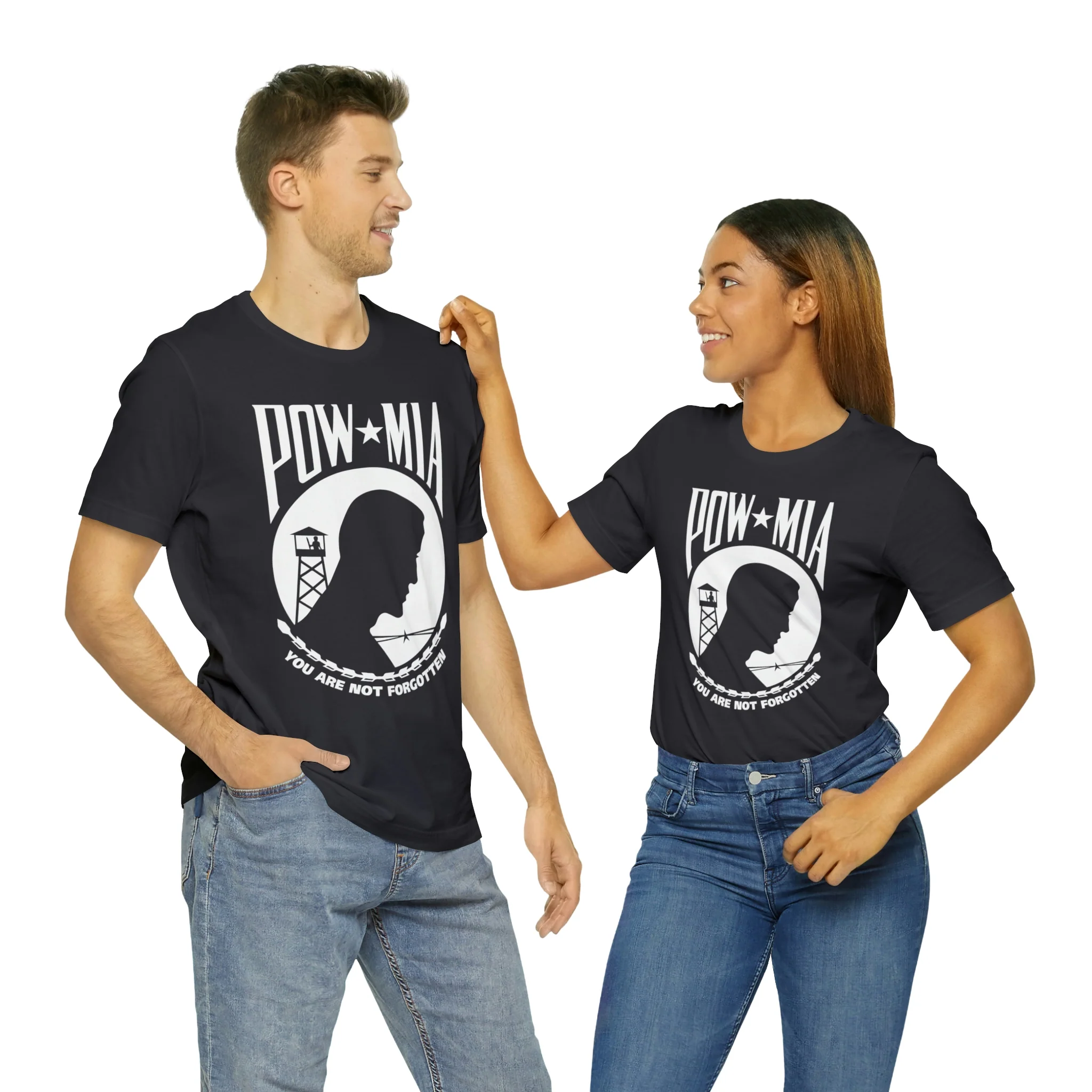 POW-MIA T Shirt: Bella + Canvas 3001 - Image 31
