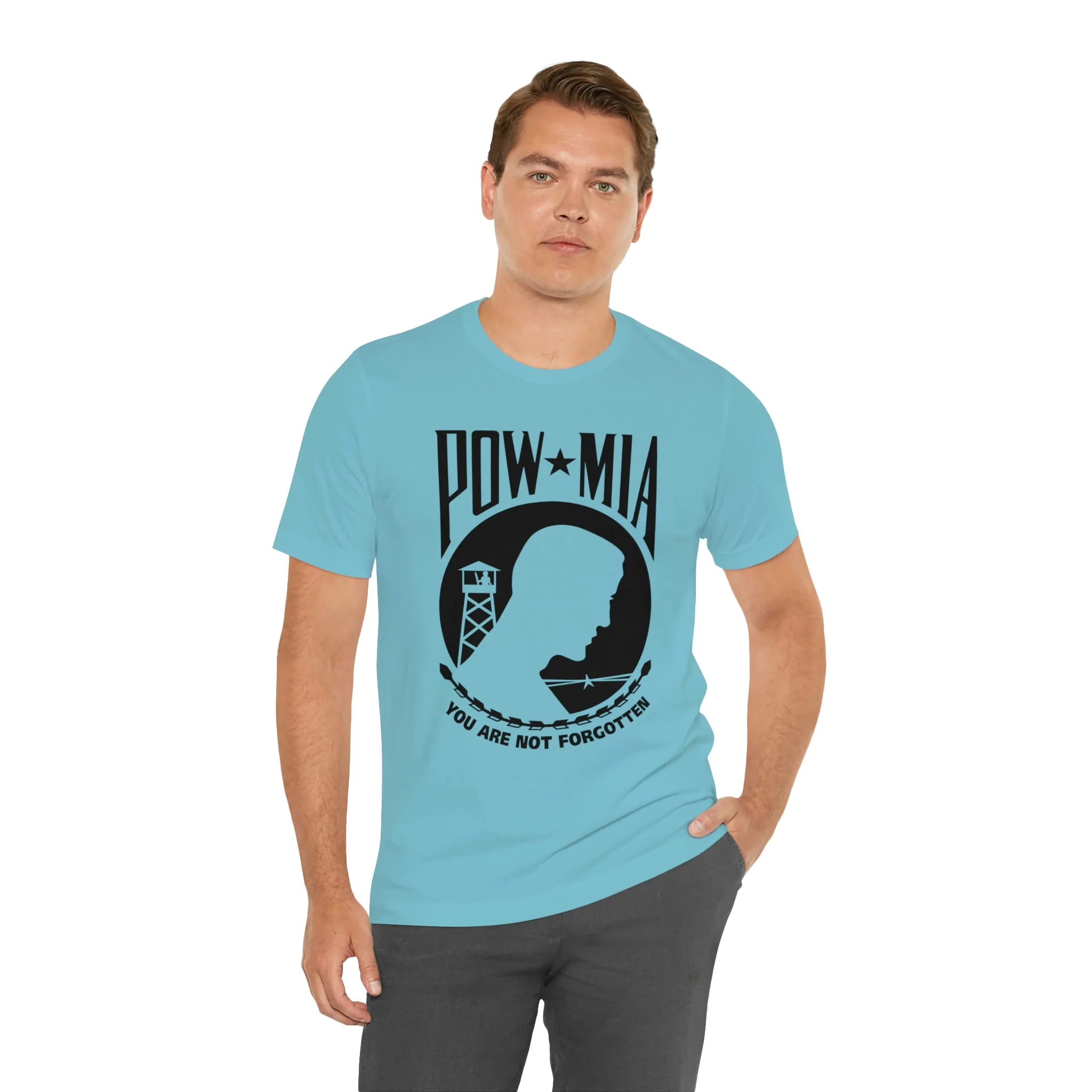 POW-MIA T Shirt: Bella + Canvas 3001 - Image 35