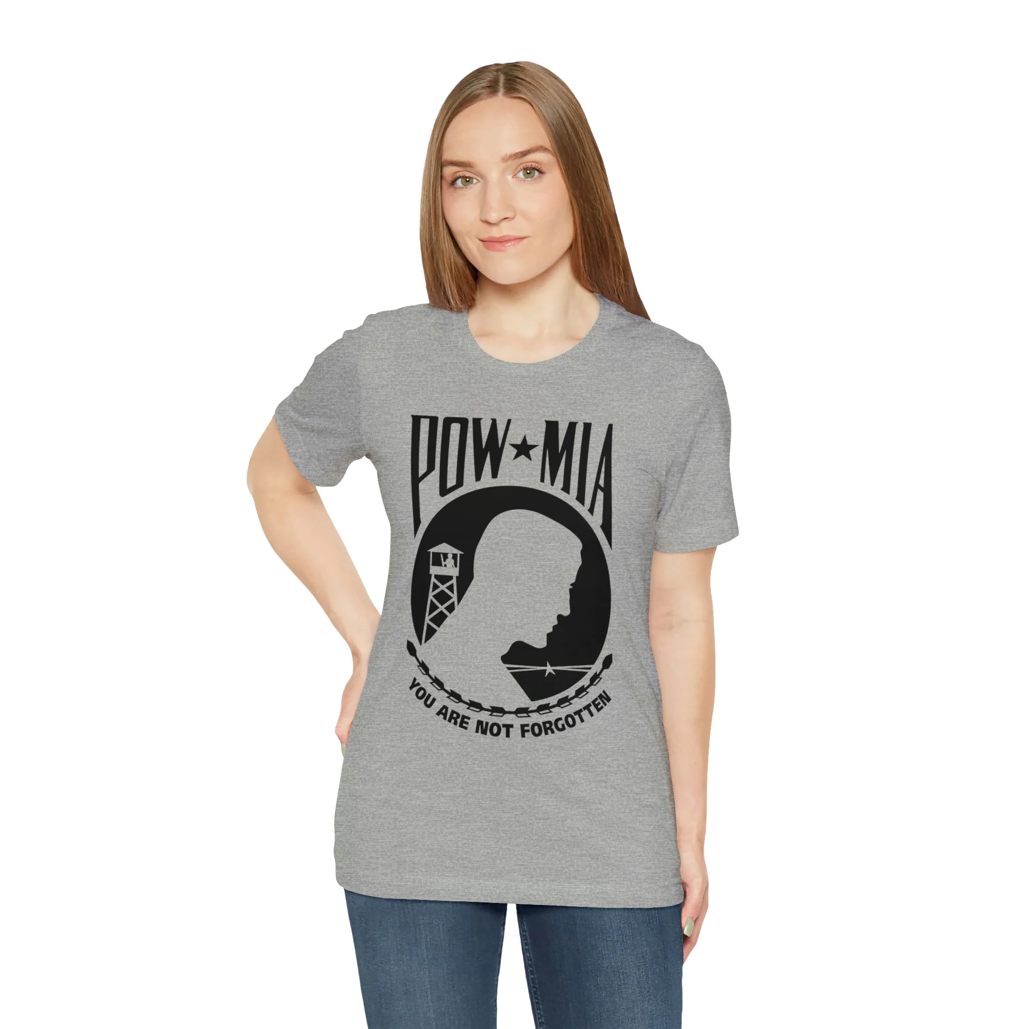 POW-MIA T Shirt: Bella + Canvas 3001 - Image 40