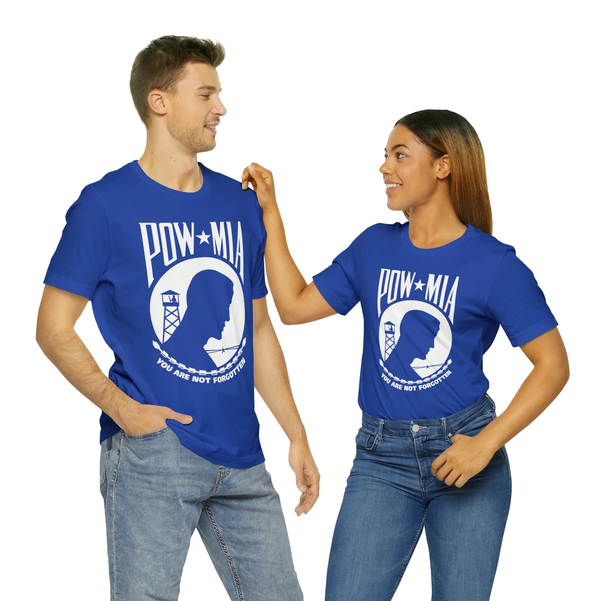 POW-MIA T Shirt: Bella + Canvas 3001 - Image 49