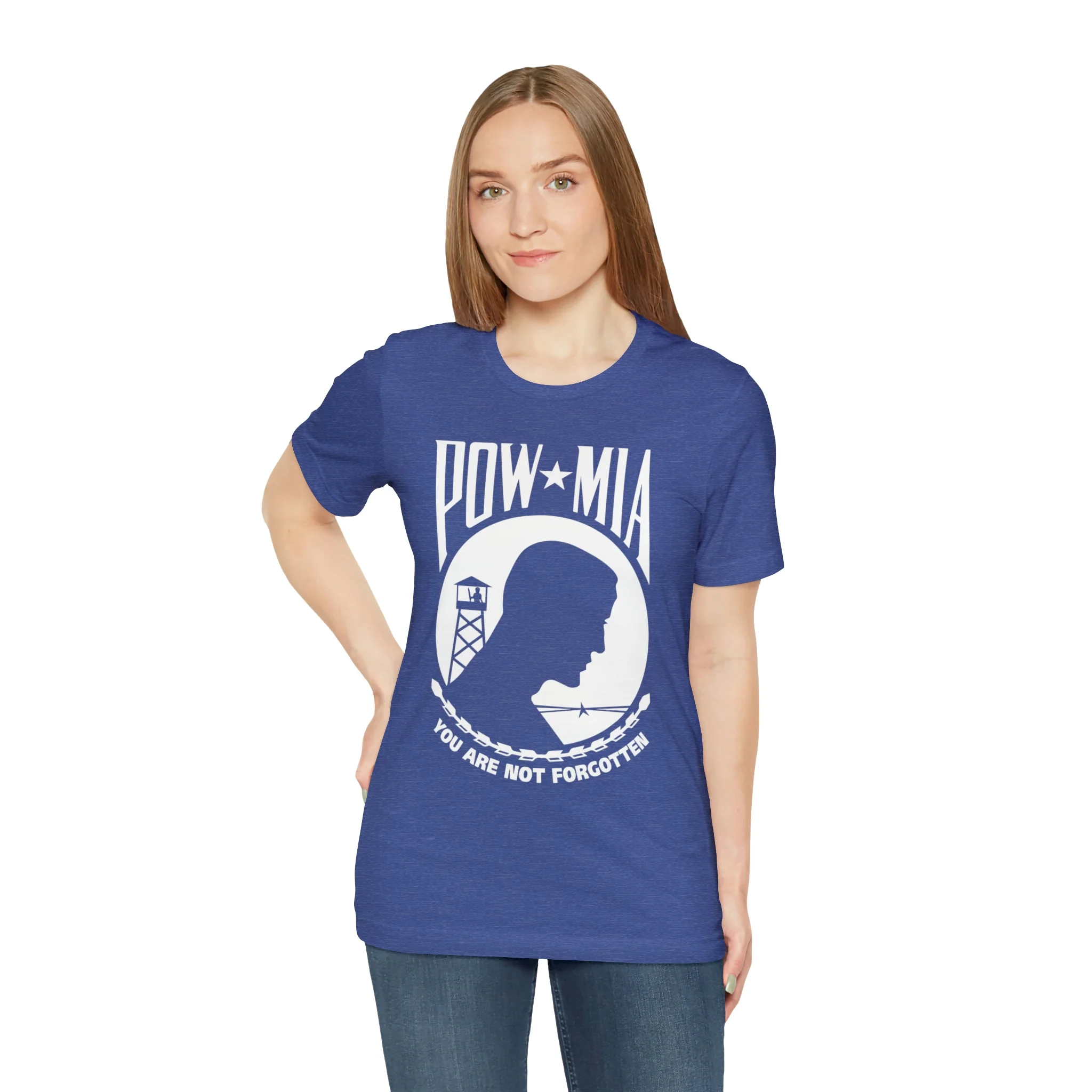 POW-MIA T Shirt: Bella + Canvas 3001 - Image 52