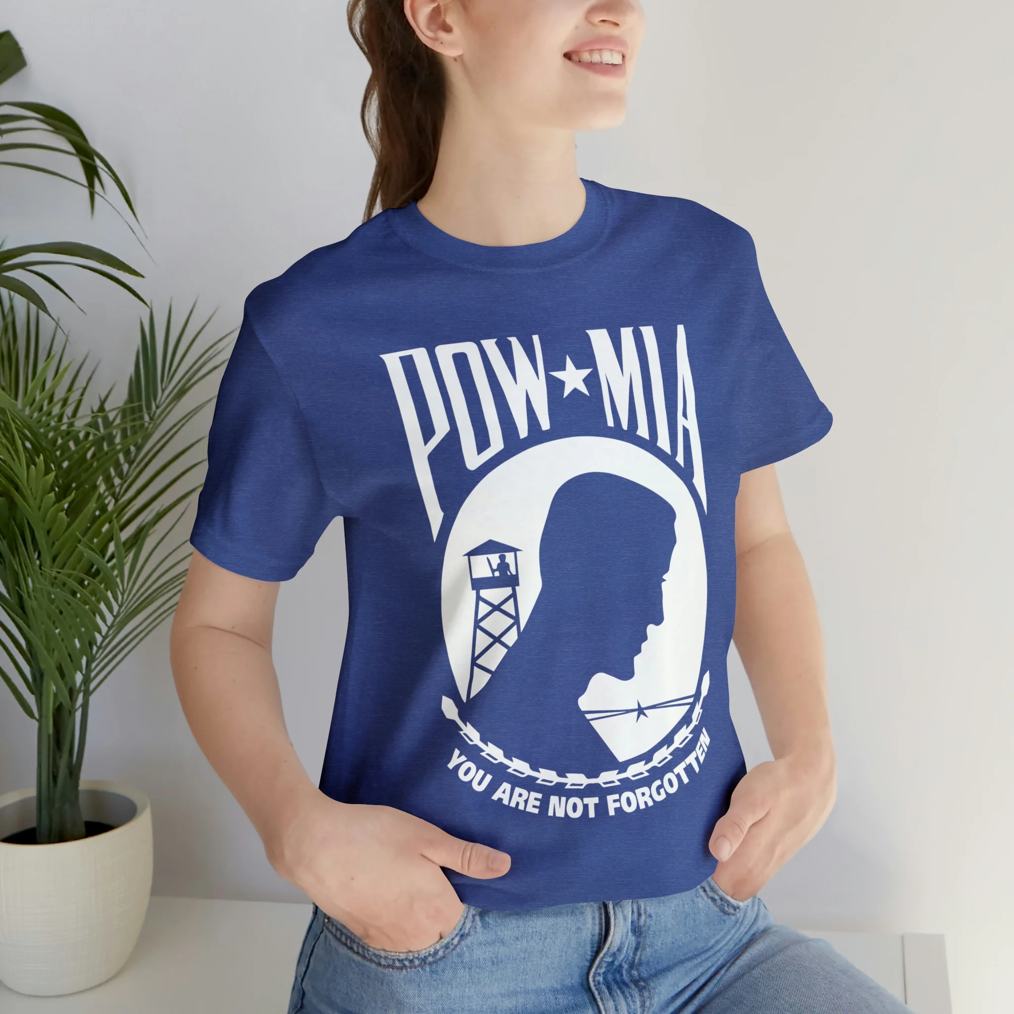 POW-MIA T Shirt: Bella + Canvas 3001 - Image 54
