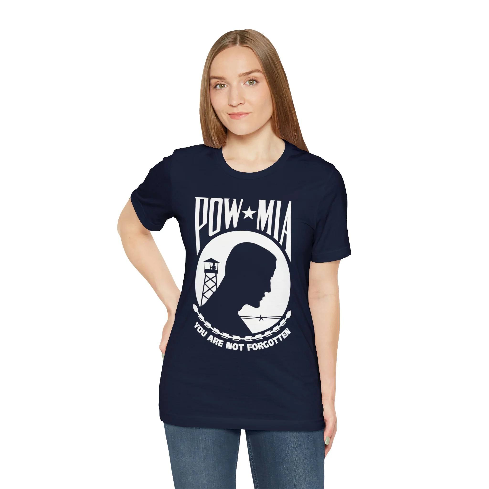 POW-MIA T Shirt: Bella + Canvas 3001 - Image 58