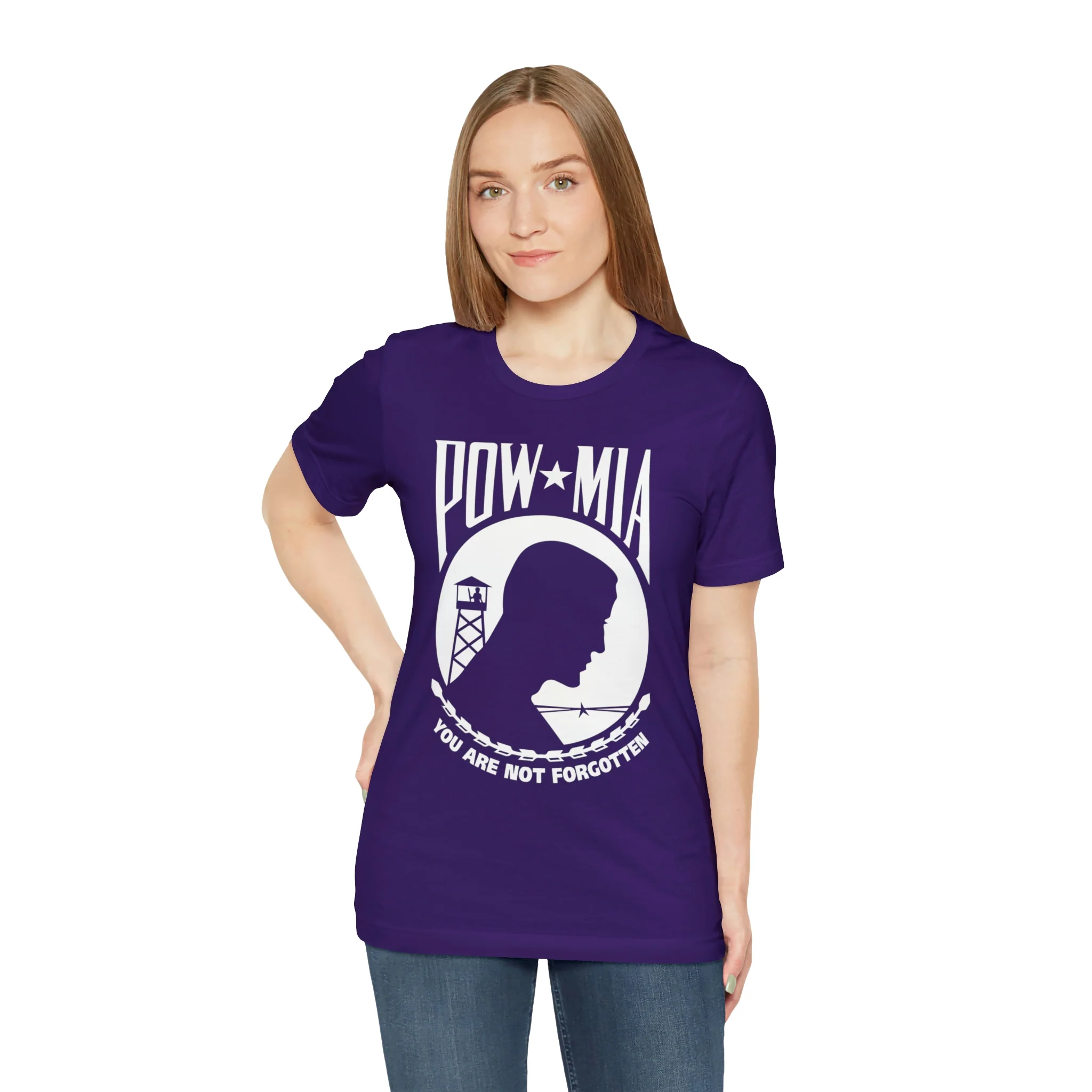 POW-MIA T Shirt: Bella + Canvas 3001 - Image 64