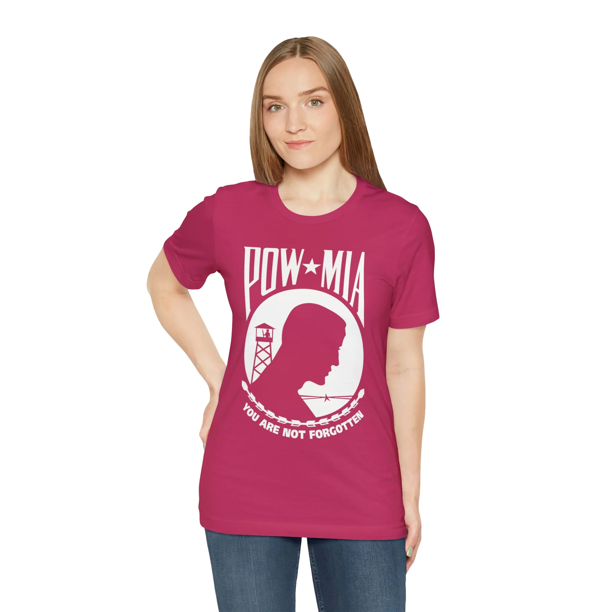 POW-MIA T Shirt: Bella + Canvas 3001 - Image 70