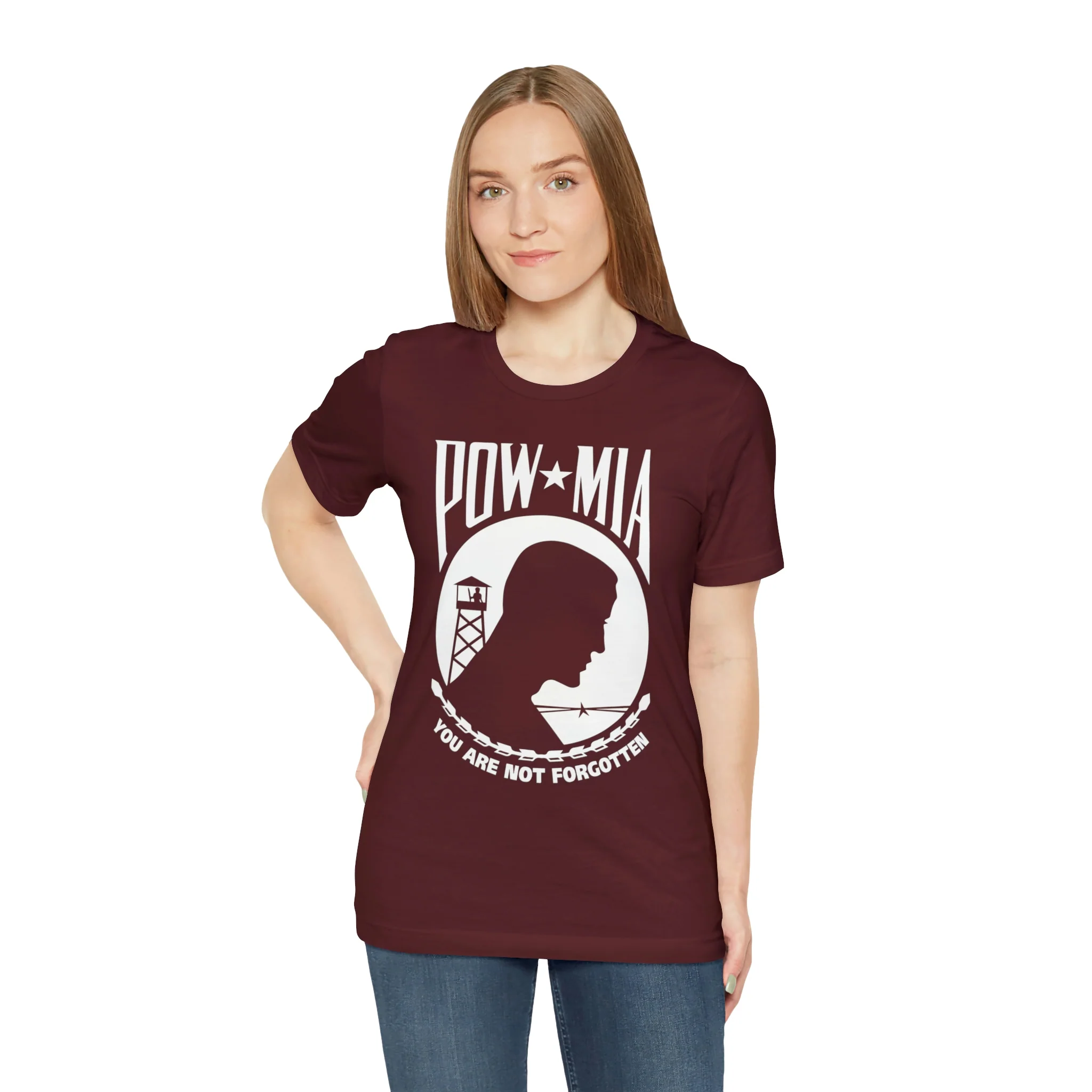 POW-MIA T Shirt: Bella + Canvas 3001 - Image 76