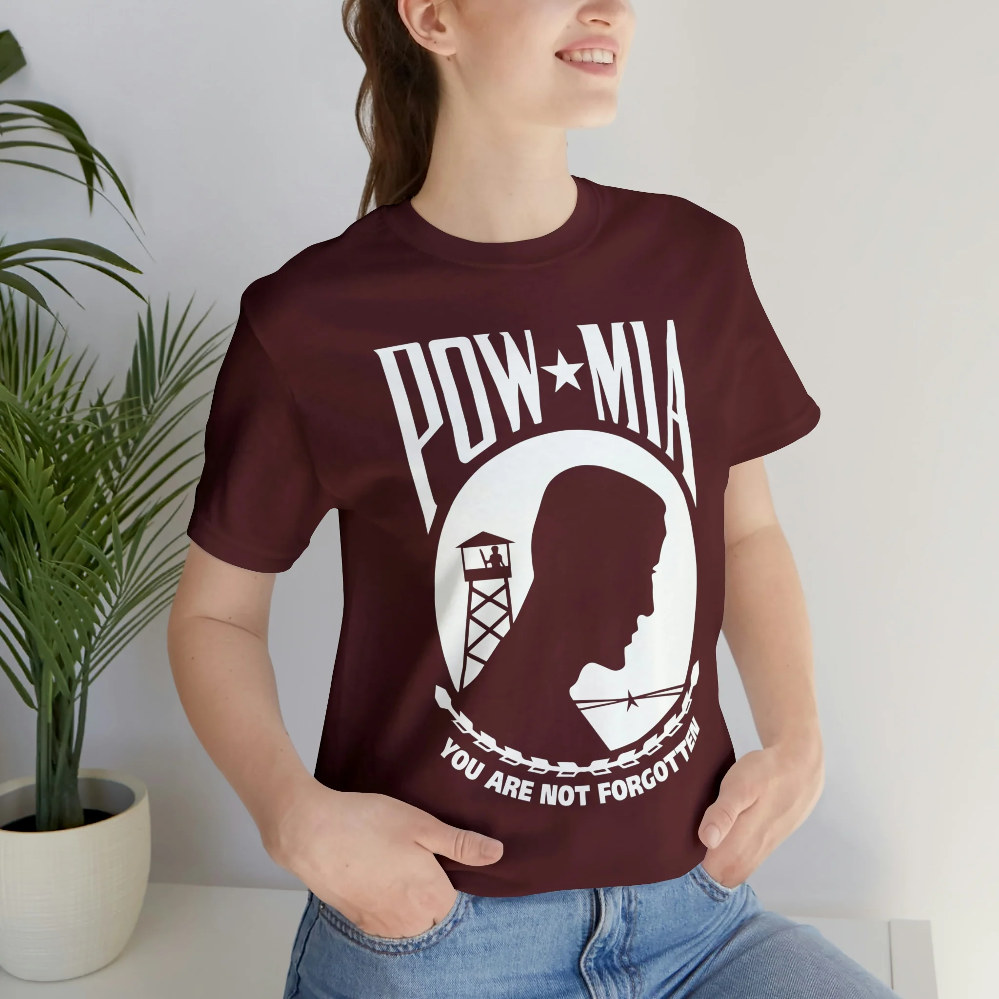 POW-MIA T Shirt: Bella + Canvas 3001 - Image 78
