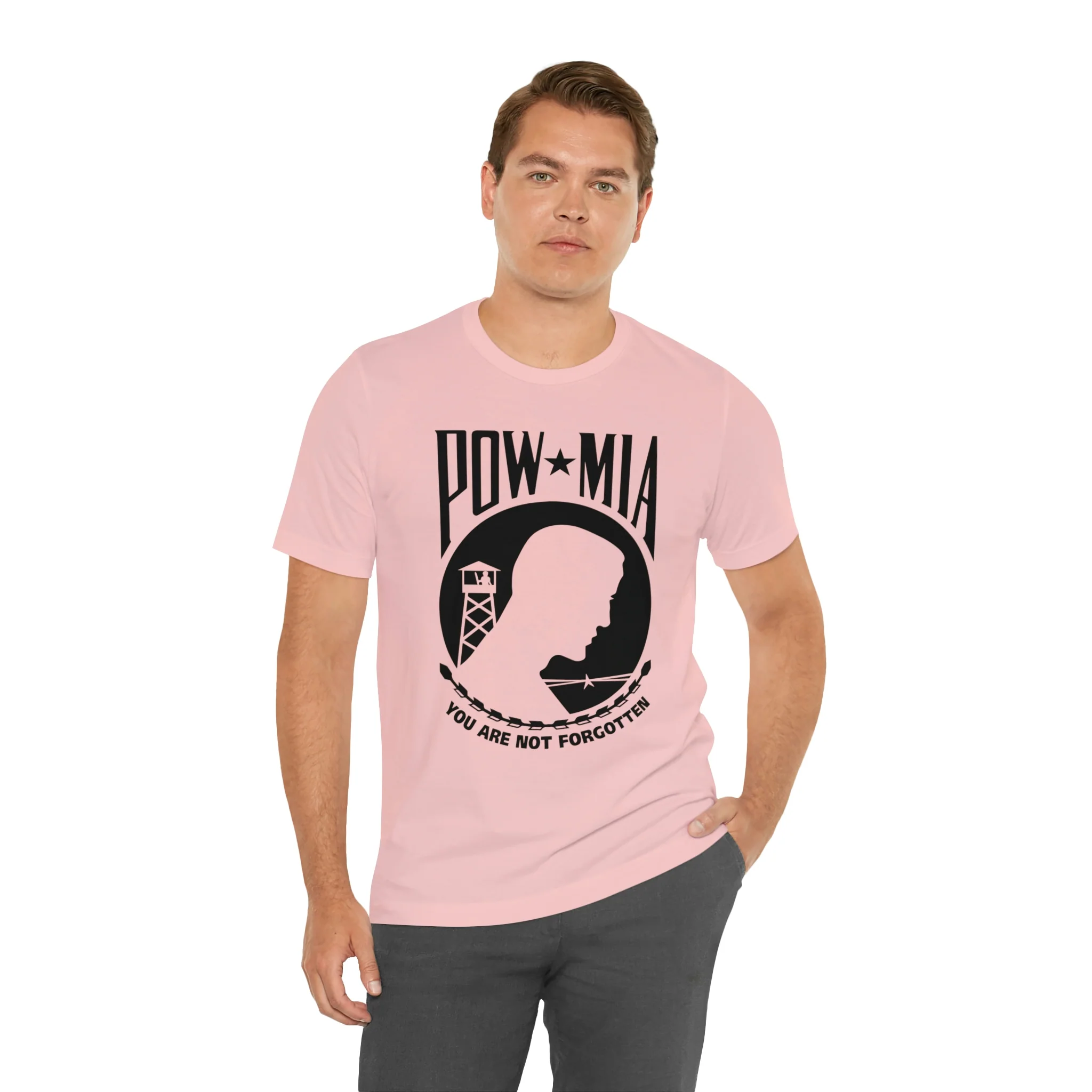 POW-MIA T Shirt: Bella + Canvas 3001 - Image 83