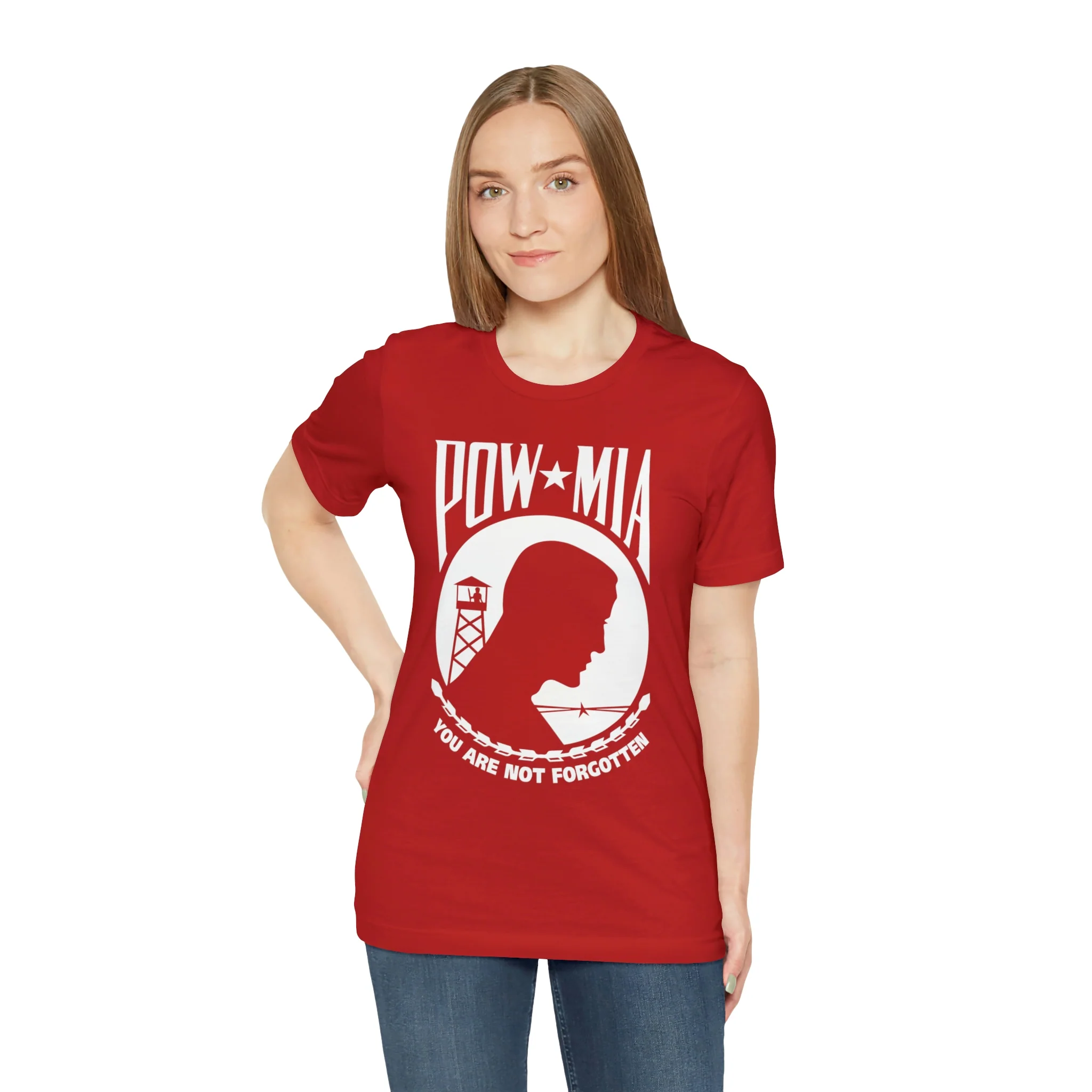 POW-MIA T Shirt: Bella + Canvas 3001 - Image 88