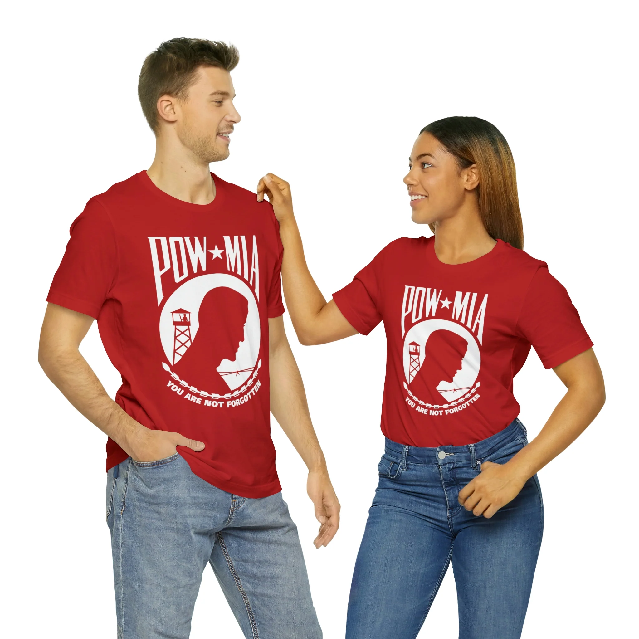 POW-MIA T Shirt: Bella + Canvas 3001 - Image 91