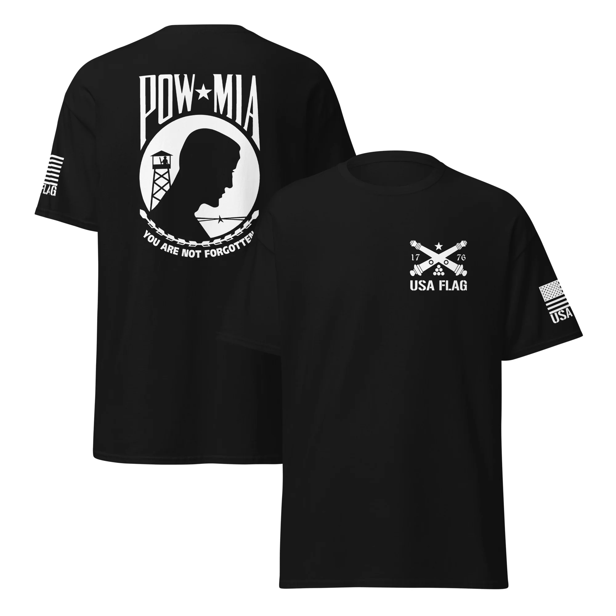 POW-MIA T-Shirt | DTF Printing | Unisex Classic Tee | Gildan 5000