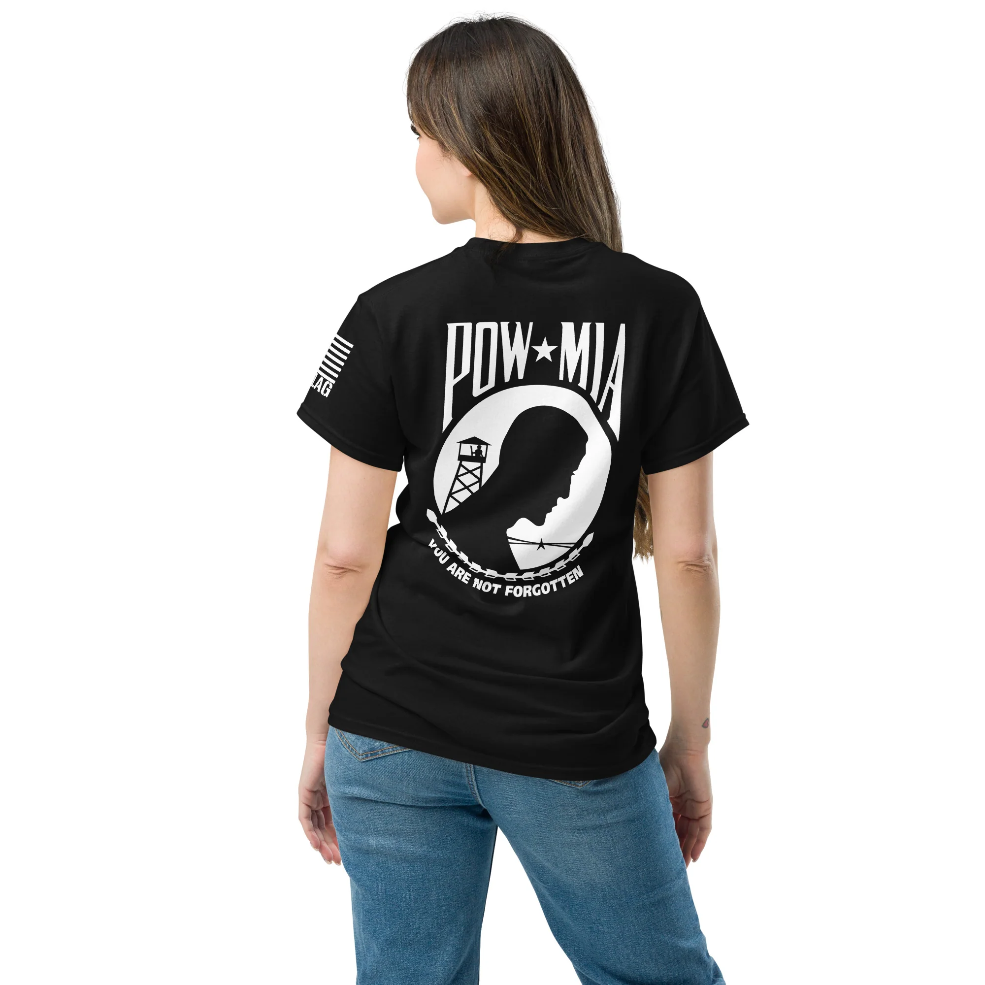 POW-MIA T-Shirt | DTF Printing | Unisex Classic Tee | Gildan 5000 - Image 9