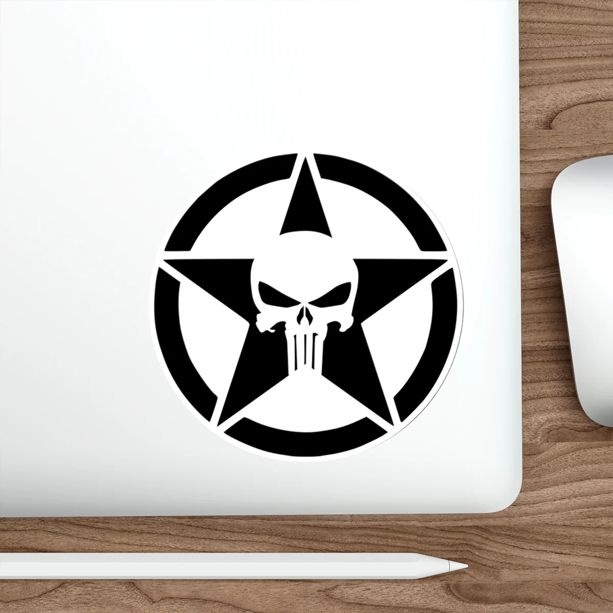 Punisher Skull and Star Decal (indoor and outdoor use) - Image 15