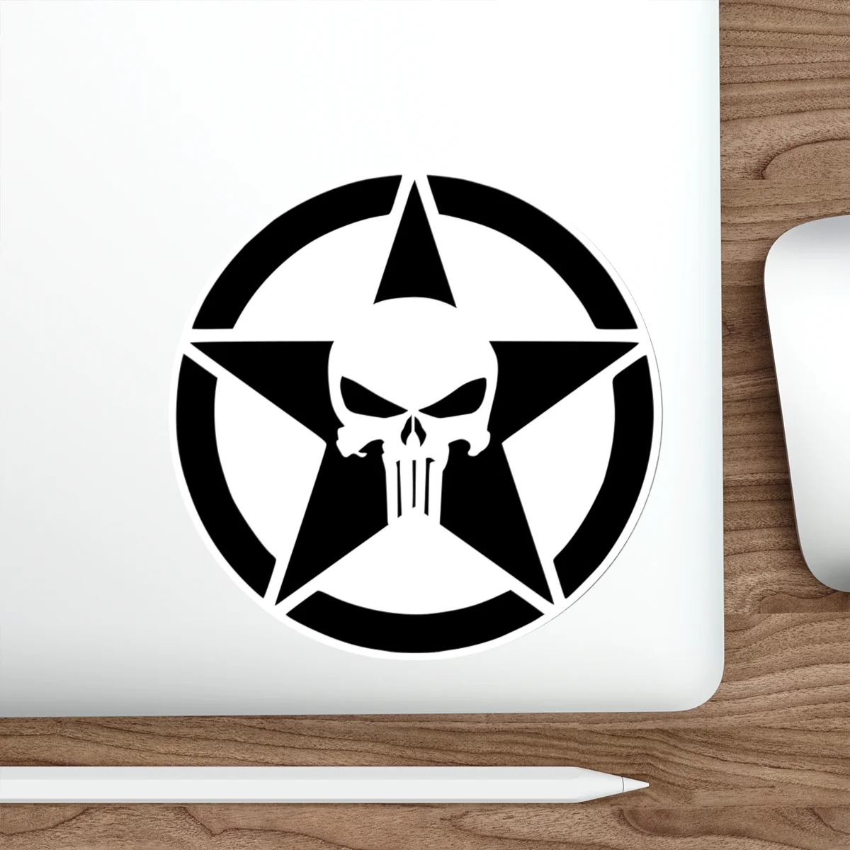 Punisher Skull and Star Decal (indoor and outdoor use) - Image 17
