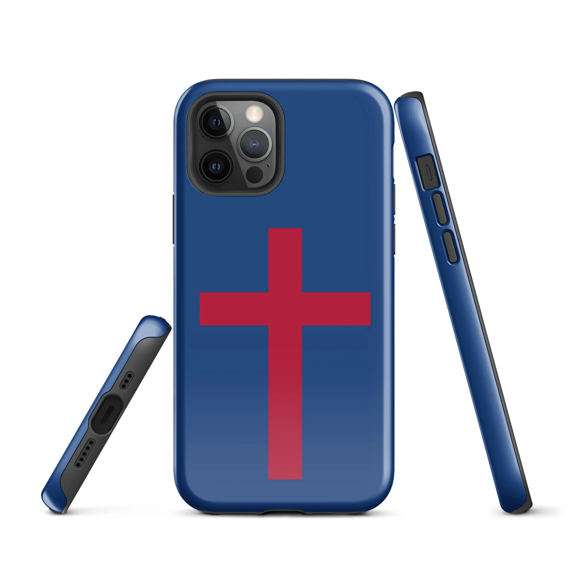Red Christian Cross Tough Case for iPhone® - Image 12