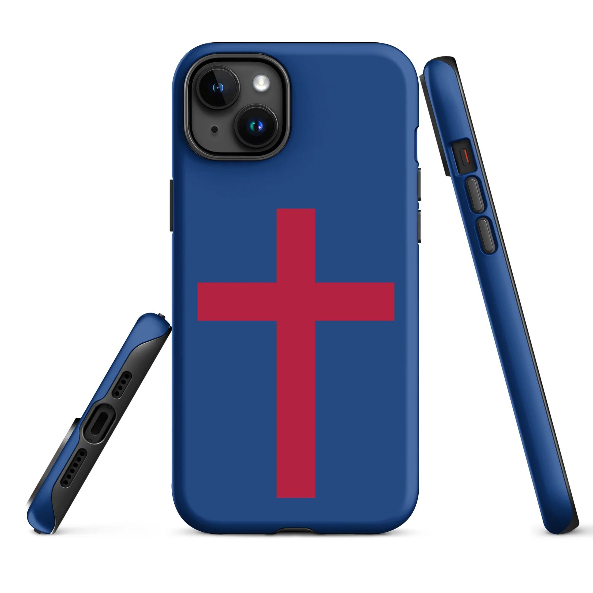Red Christian Cross Tough Case for iPhone® - Image 35