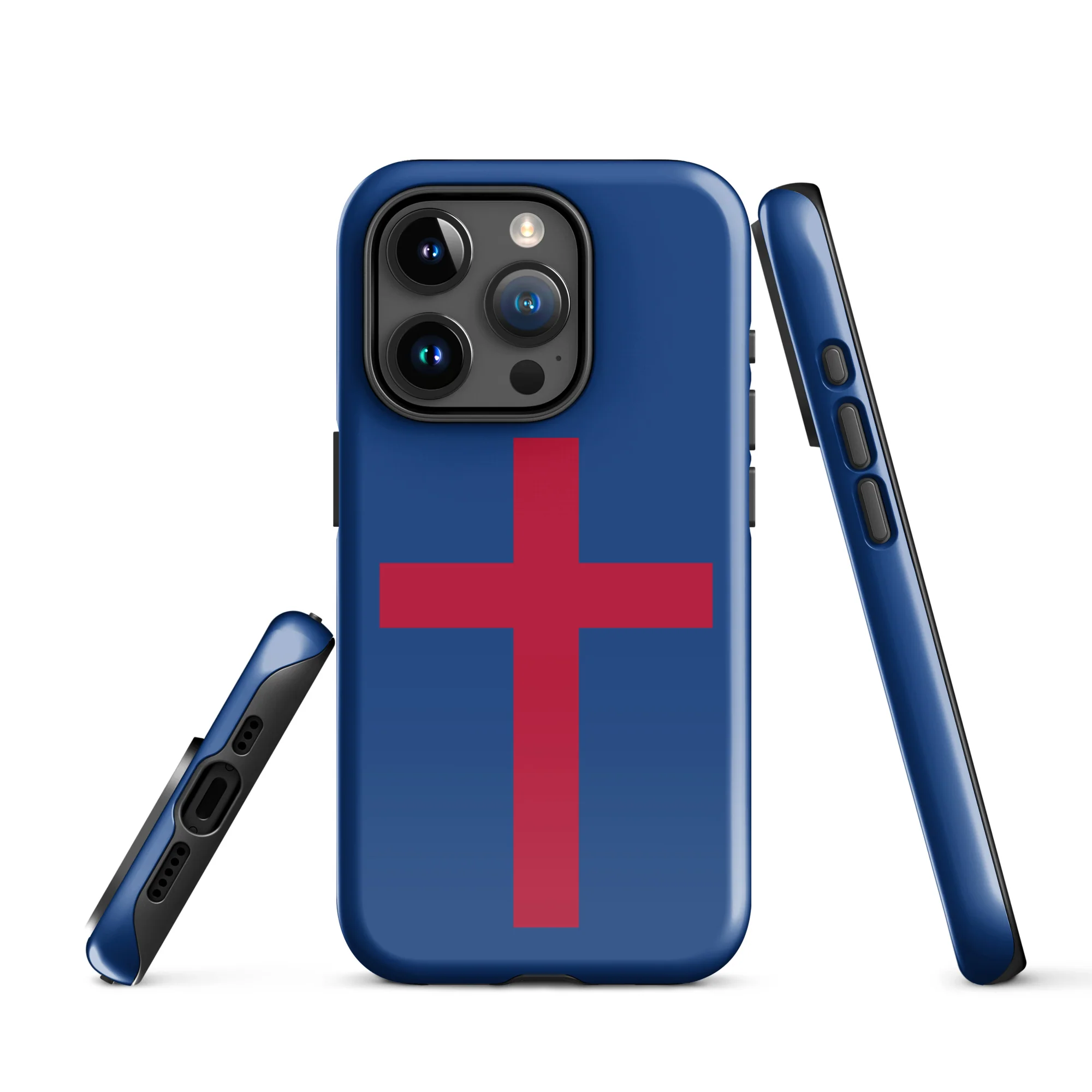 Red Christian Cross Tough Case for iPhone® - Image 36