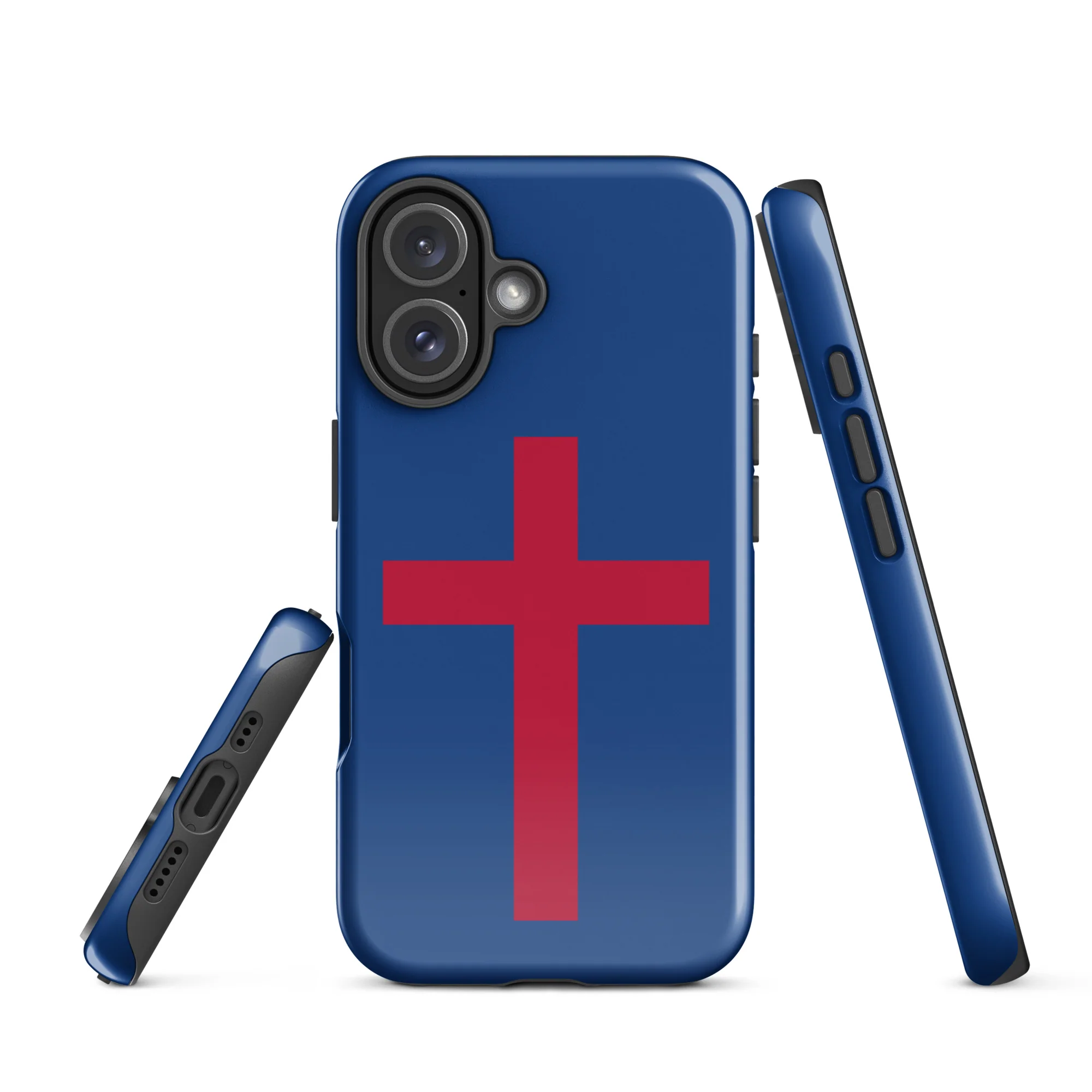 Red Christian Cross Tough Case for iPhone® - Image 40