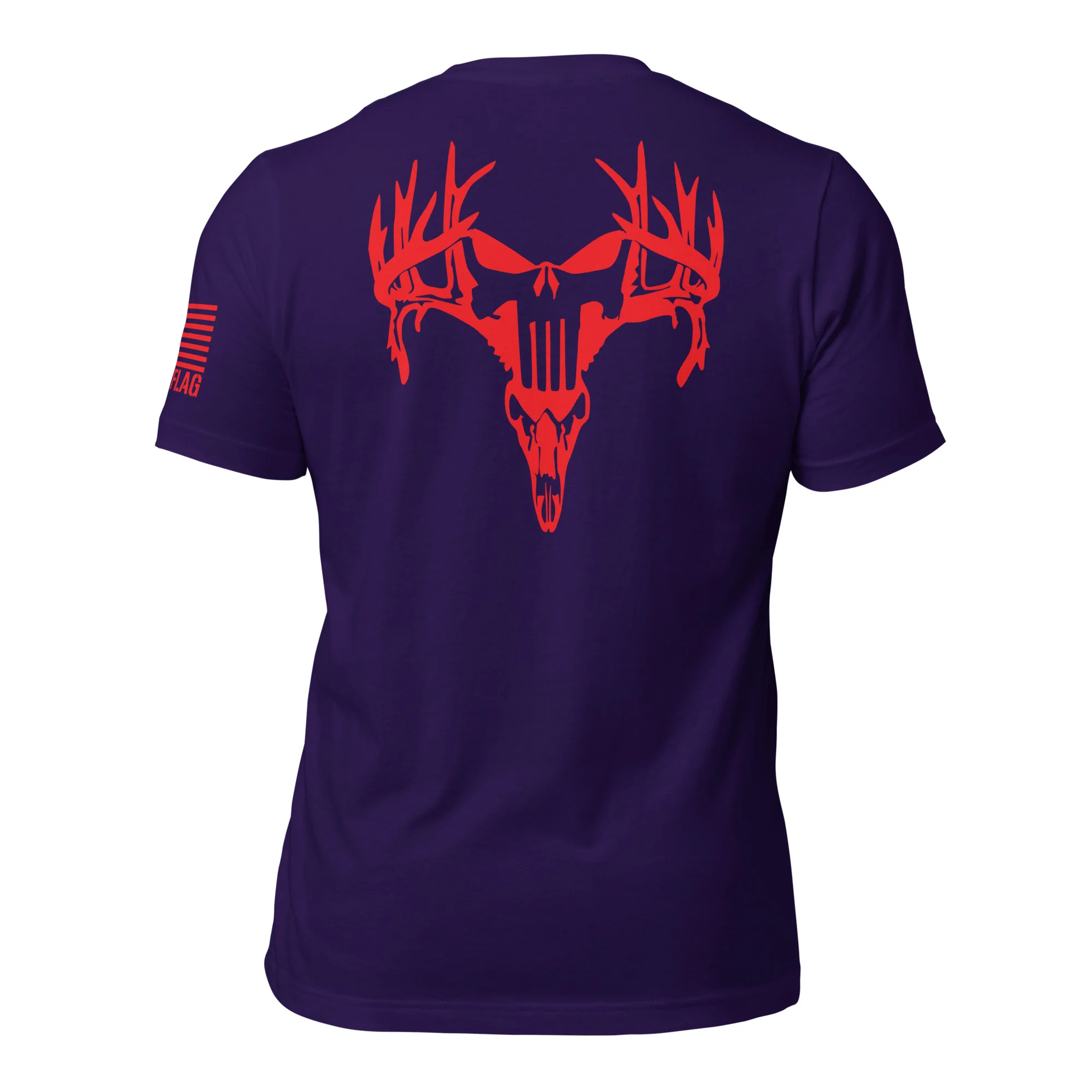 Red Deer Punisher Skull T-Shirt | Unisex T-Shirts | DTF Printing - Image 27