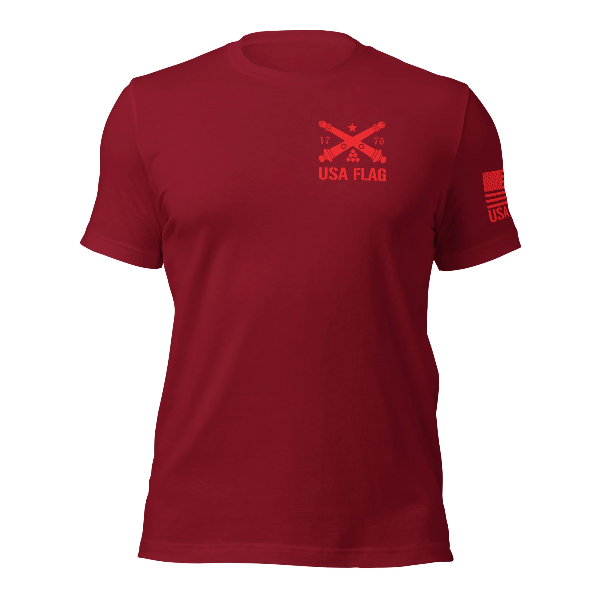 Red Deer Punisher Skull T-Shirt | Unisex T-Shirts | DTF Printing - Image 36