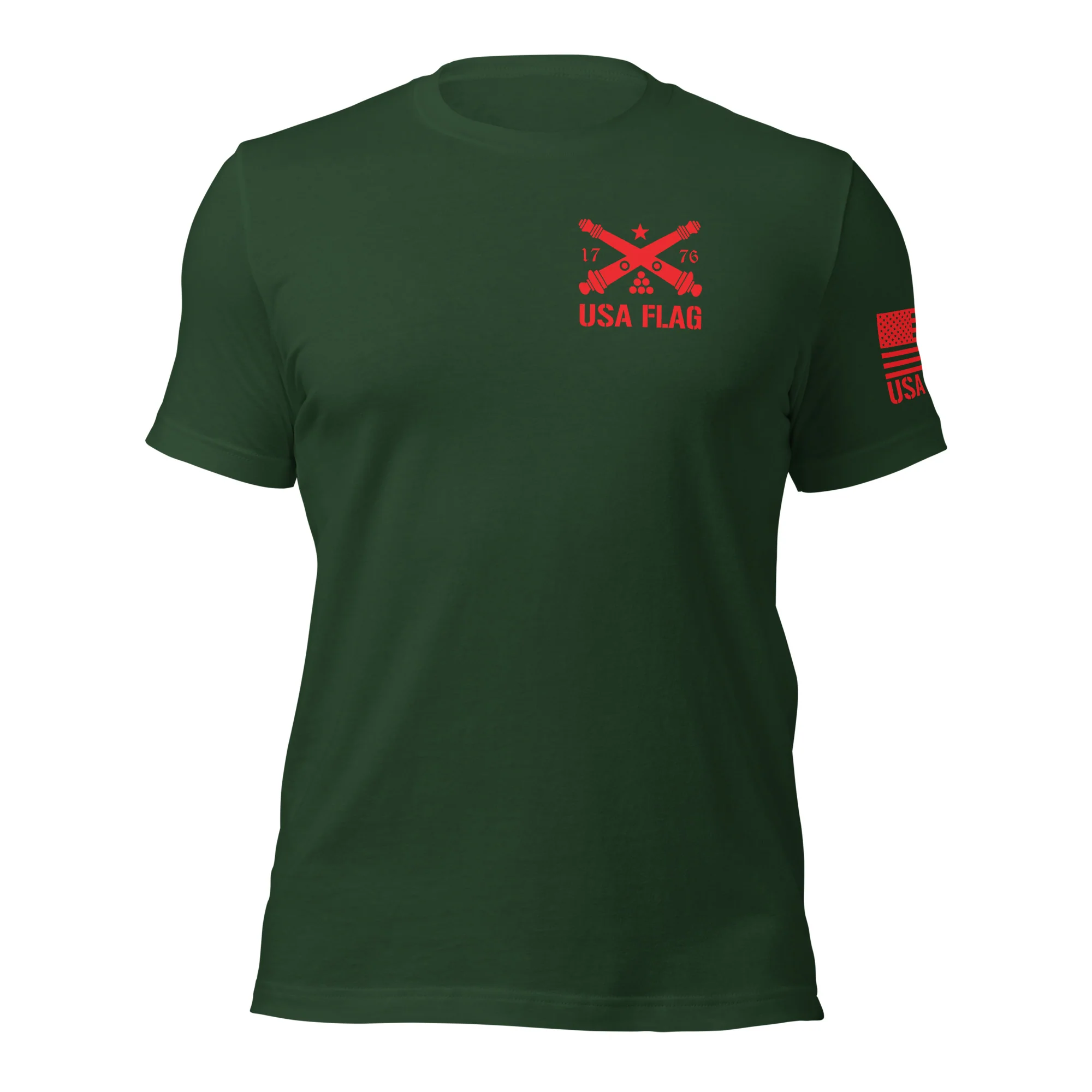Red Deer Punisher Skull T-Shirt | Unisex T-Shirts | DTF Printing - Image 48