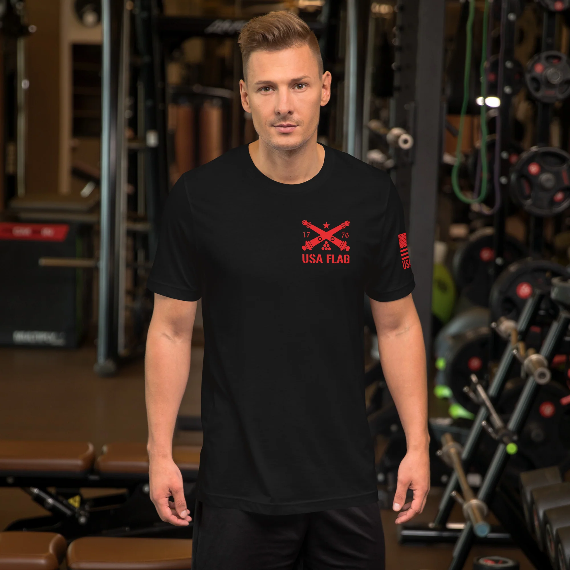 Red Deer Punisher Skull T-Shirt | Unisex T-Shirts | DTF Printing - Image 5