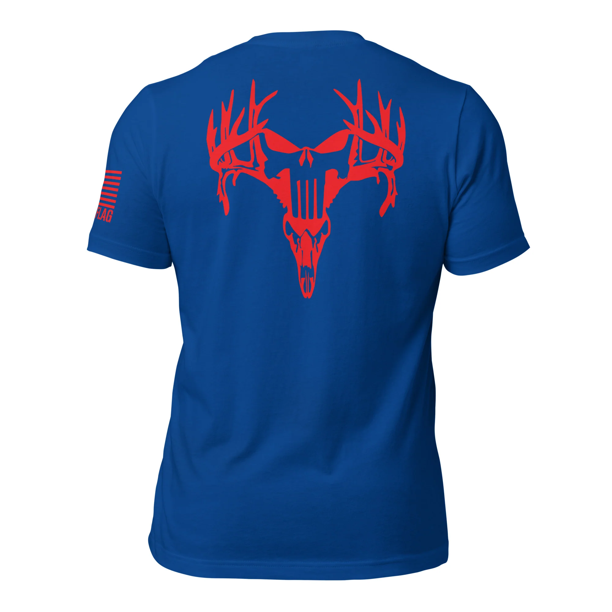 Red Deer Punisher Skull T-Shirt | Unisex T-Shirts | DTF Printing - Image 51