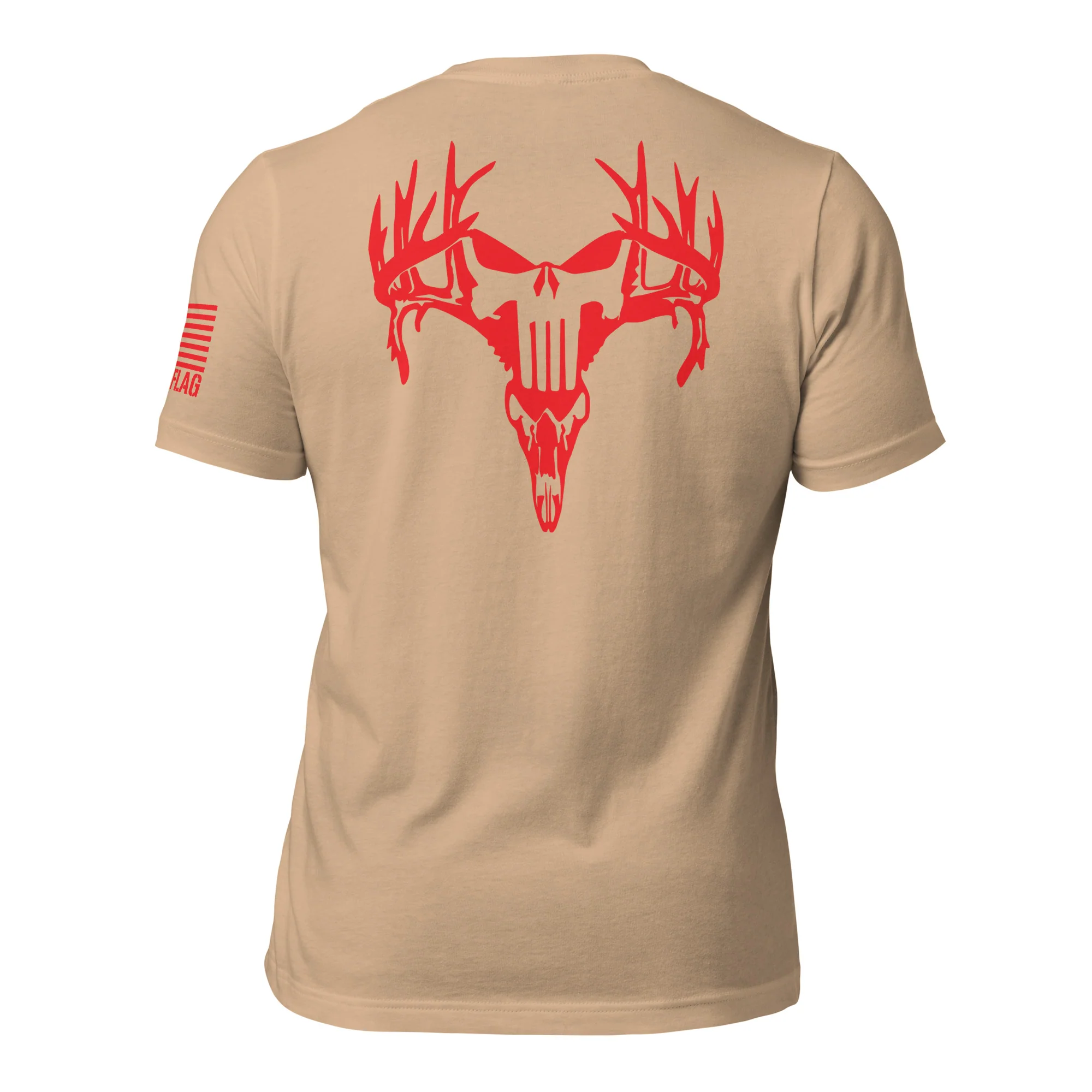 Red Deer Punisher Skull T-Shirt | Unisex T-Shirts | DTF Printing - Image 55