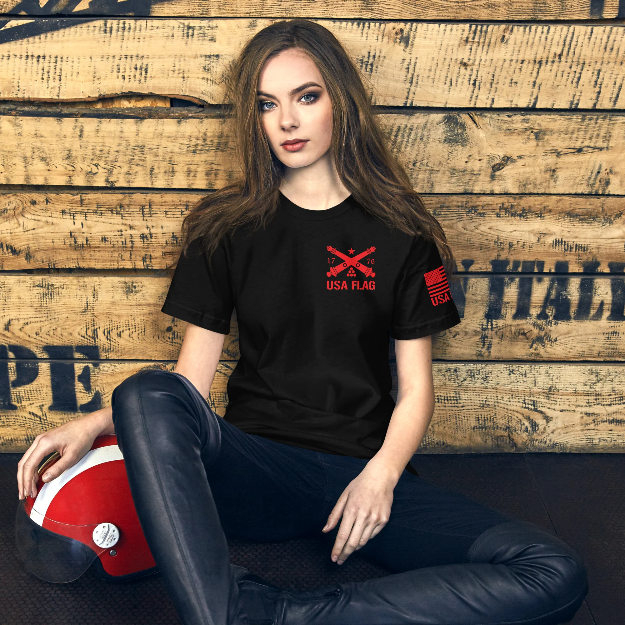 Red Deer Punisher Skull T-Shirt | Unisex T-Shirts | DTF Printing - Image 7