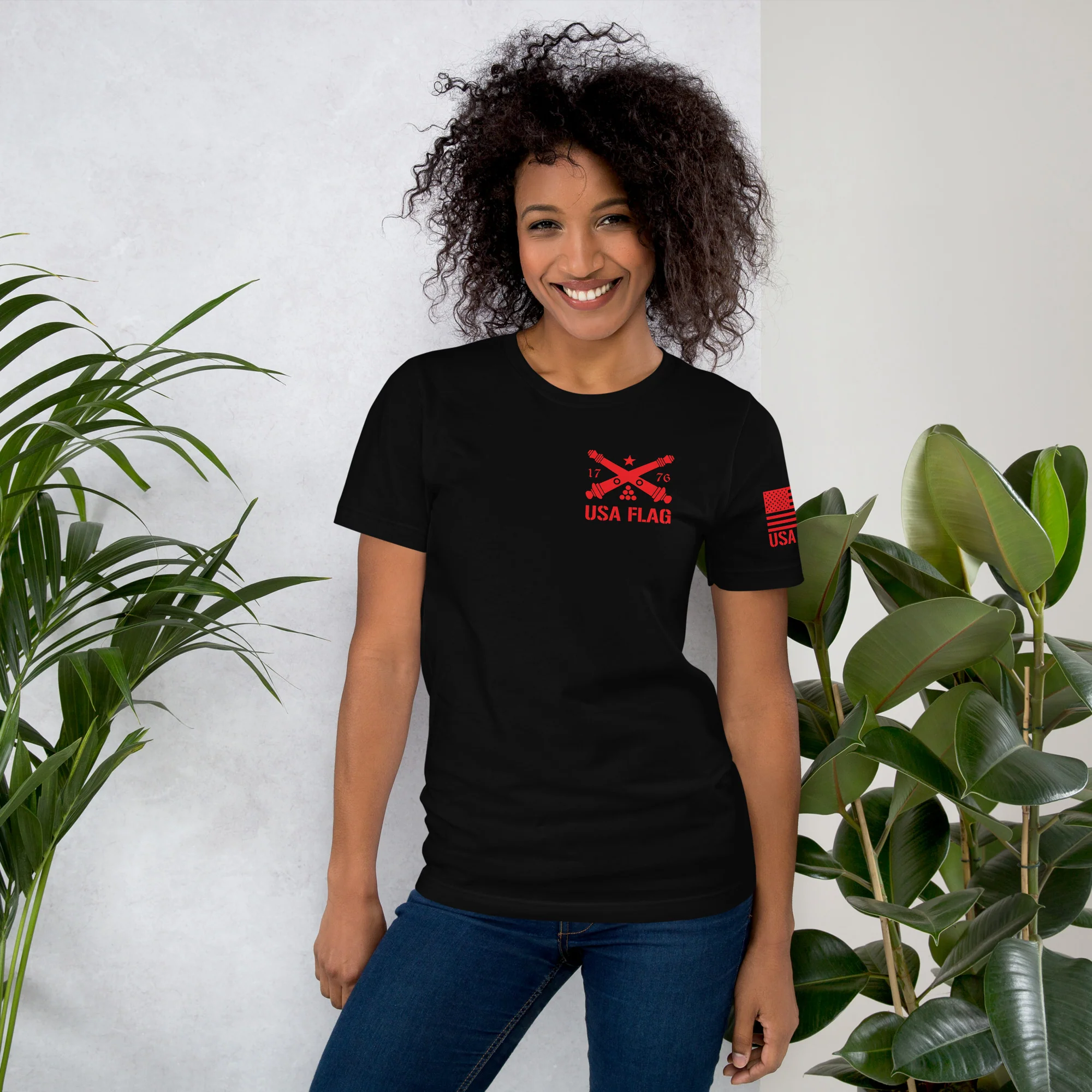 Red Deer Punisher Skull T-Shirt | Unisex T-Shirts | DTF Printing - Image 9