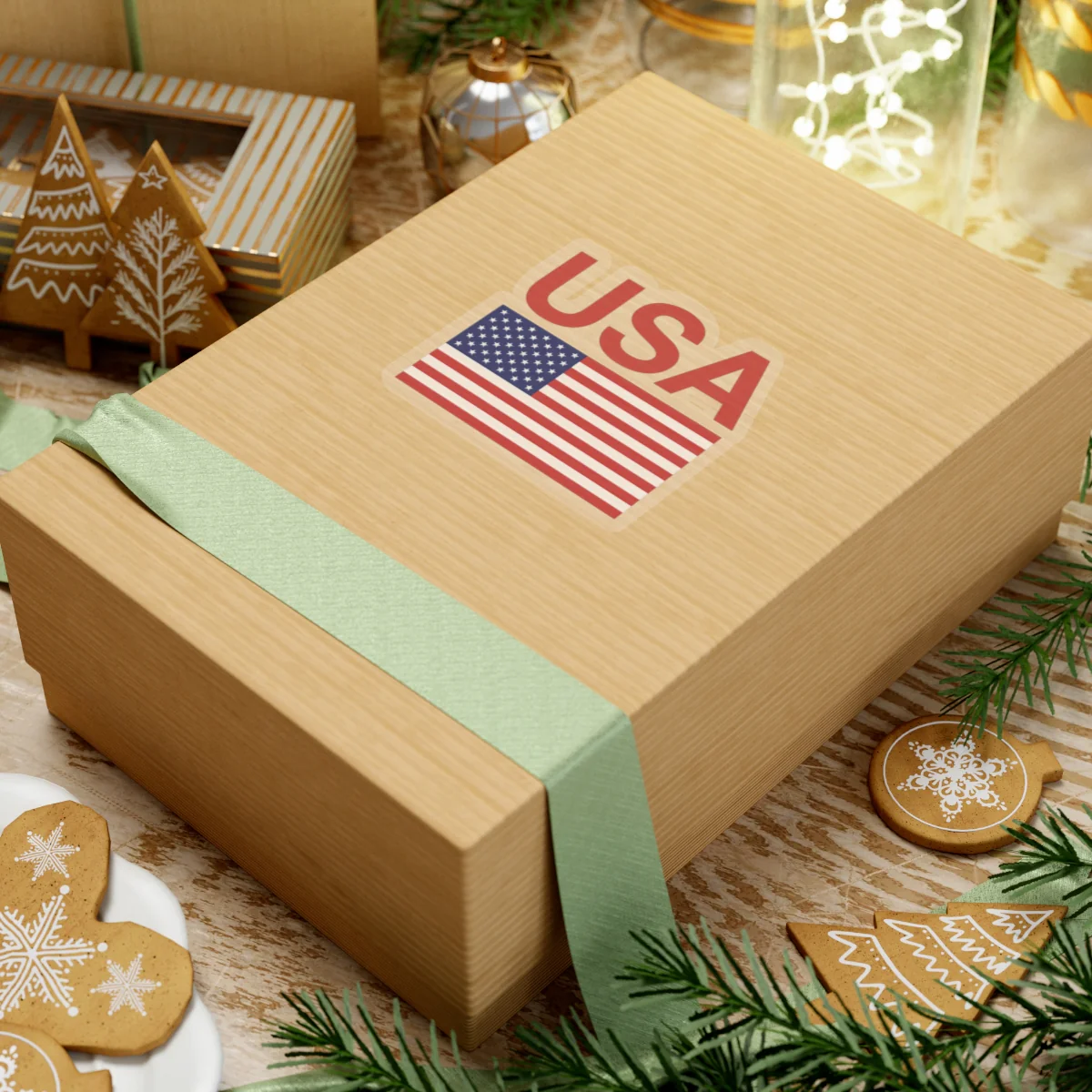 Red USA Flag Sticker - Image 16