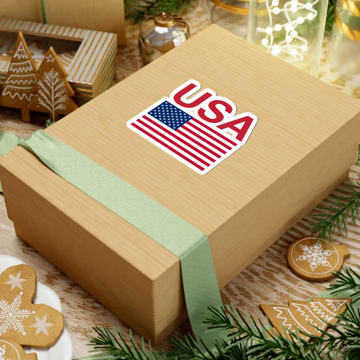 Red USA Flag Sticker - Image 18