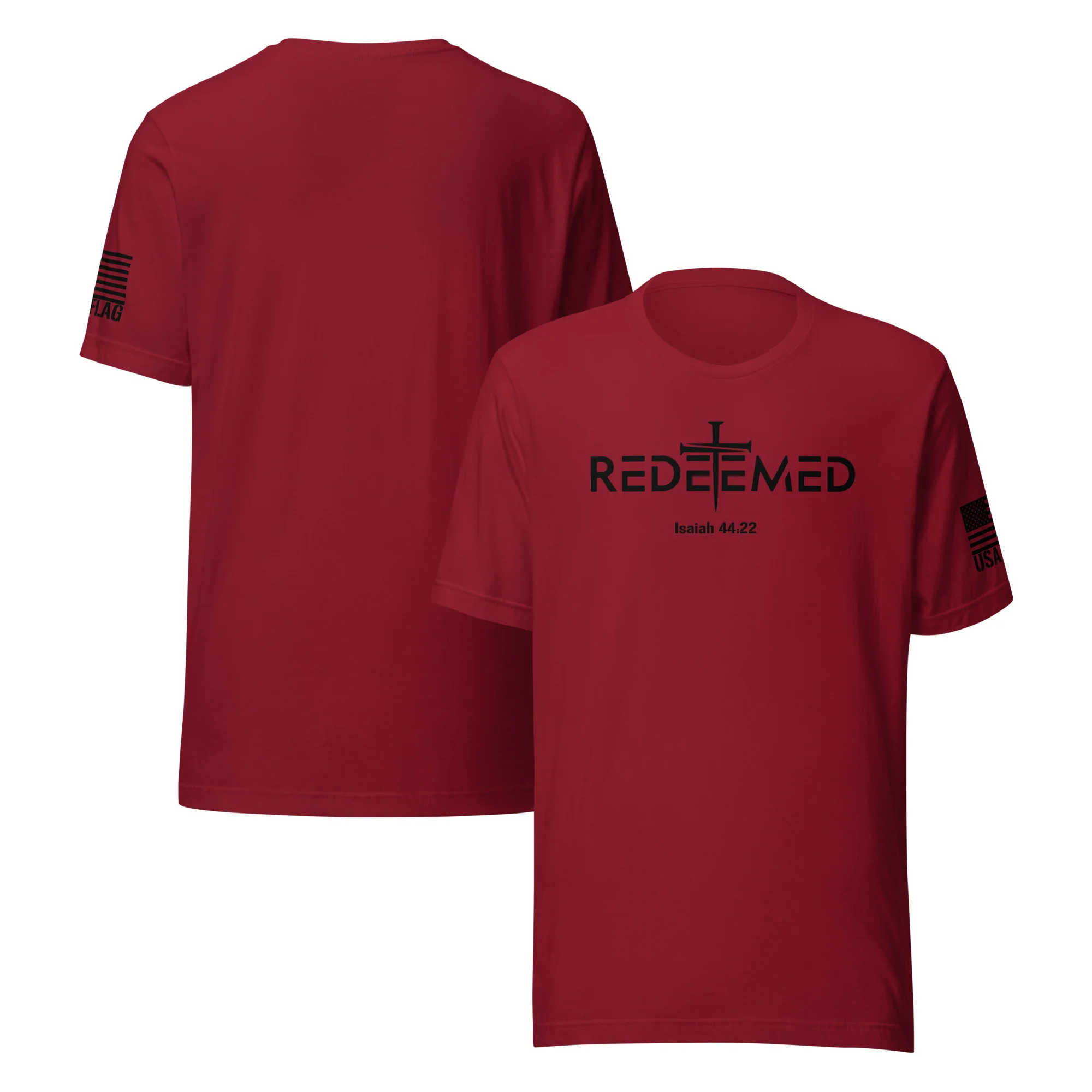 Redeemed T-Shirt | Isaiah 44:22 Bible Verse Christian Apparel - Image 114