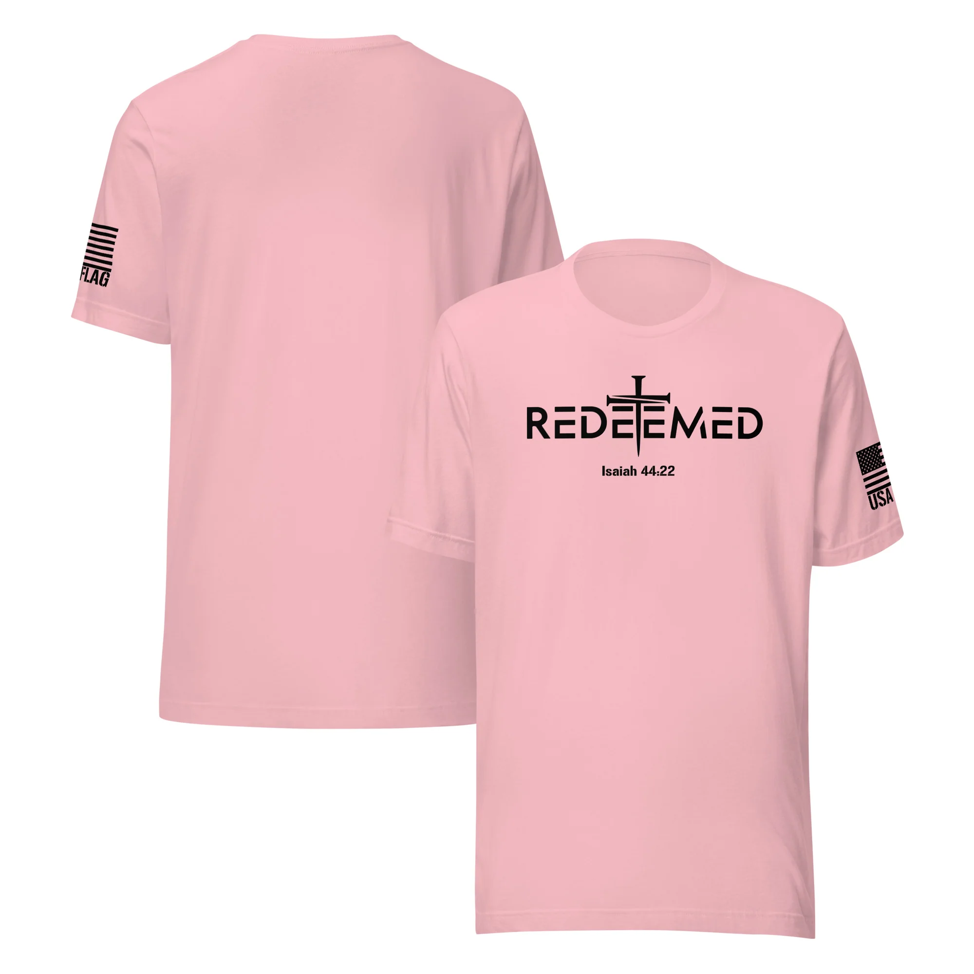 Redeemed T-Shirt | Isaiah 44:22 Bible Verse Christian Apparel - Image 122