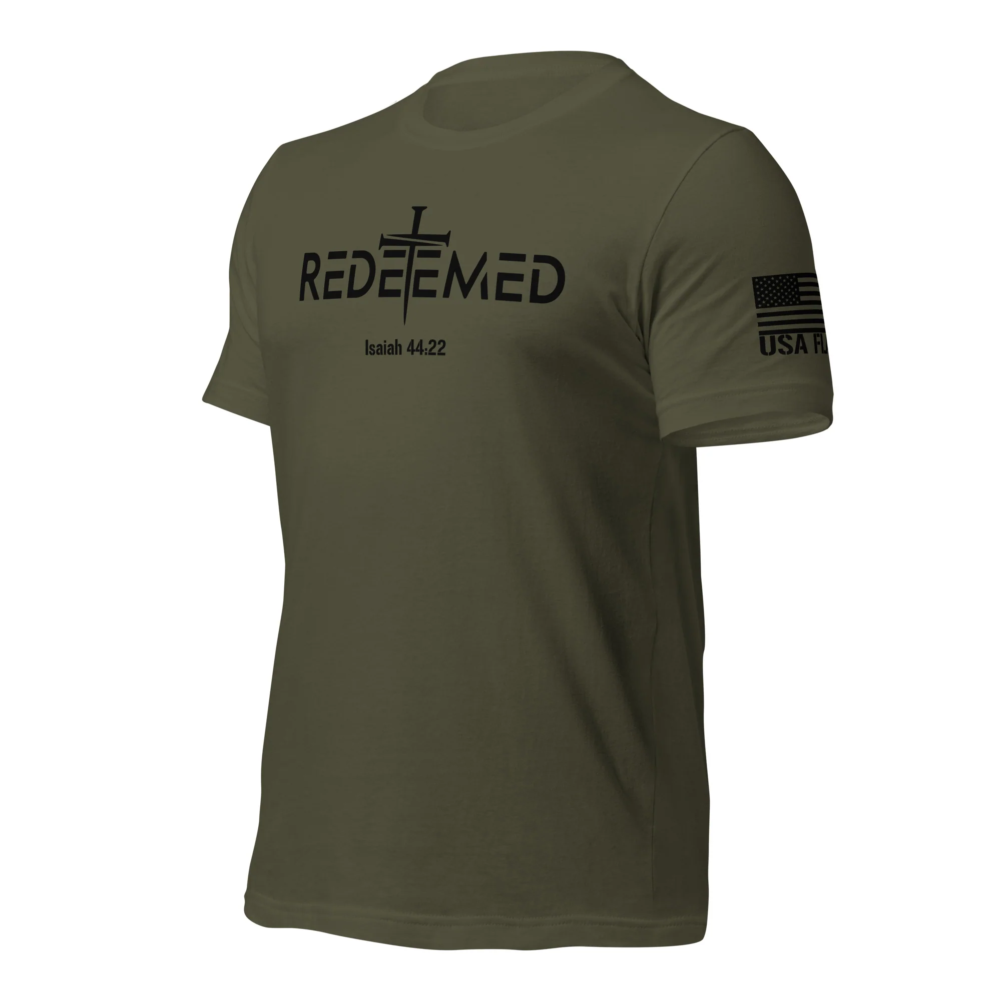 Redeemed T-Shirt | Isaiah 44:22 Bible Verse Christian Apparel - Image 33