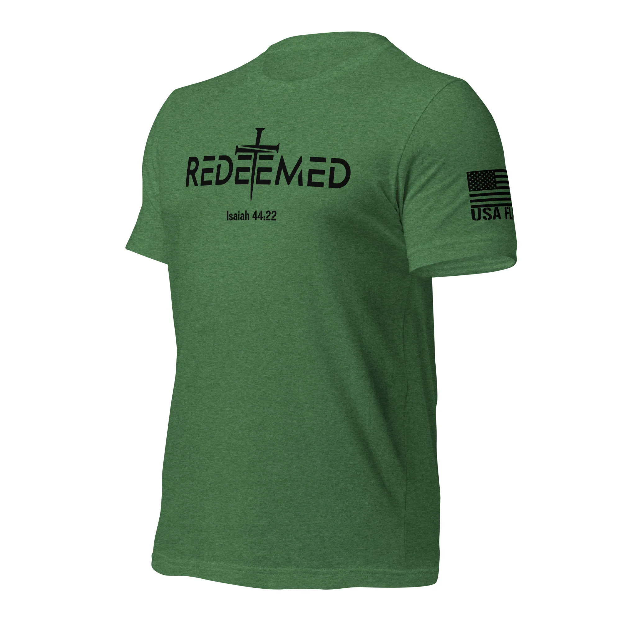 Redeemed T-Shirt | Isaiah 44:22 Bible Verse Christian Apparel - Image 36
