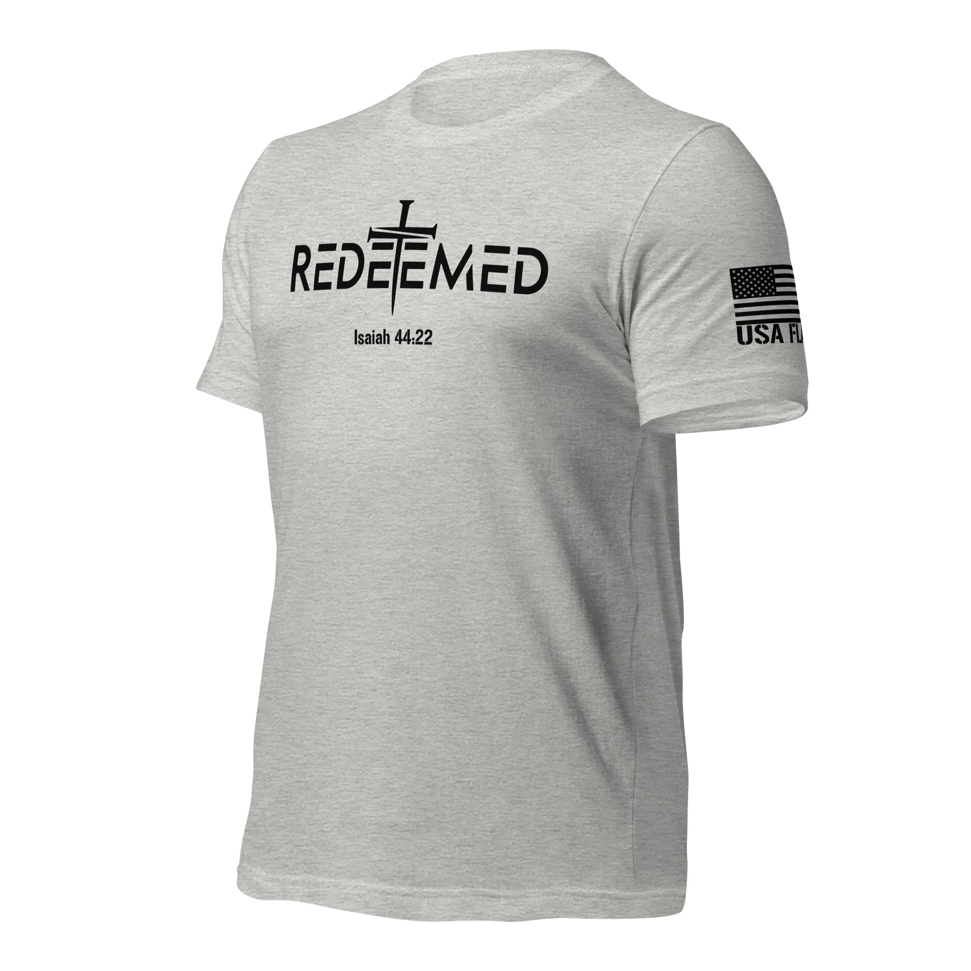 Redeemed T-Shirt | Isaiah 44:22 Bible Verse Christian Apparel - Image 39
